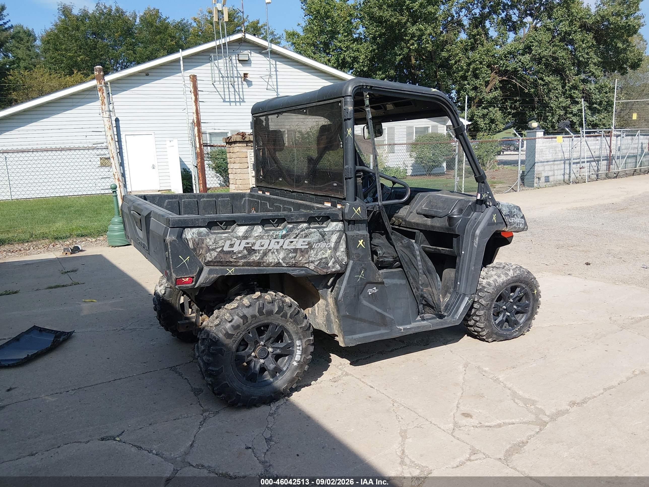 2022 Cf Moto Uforce VIN LCELV1Z23N6000300 IAAI salvage auction — Rollover, Salvage (Ohio), sold $2,850 on 2026-09-28 (photo 4)