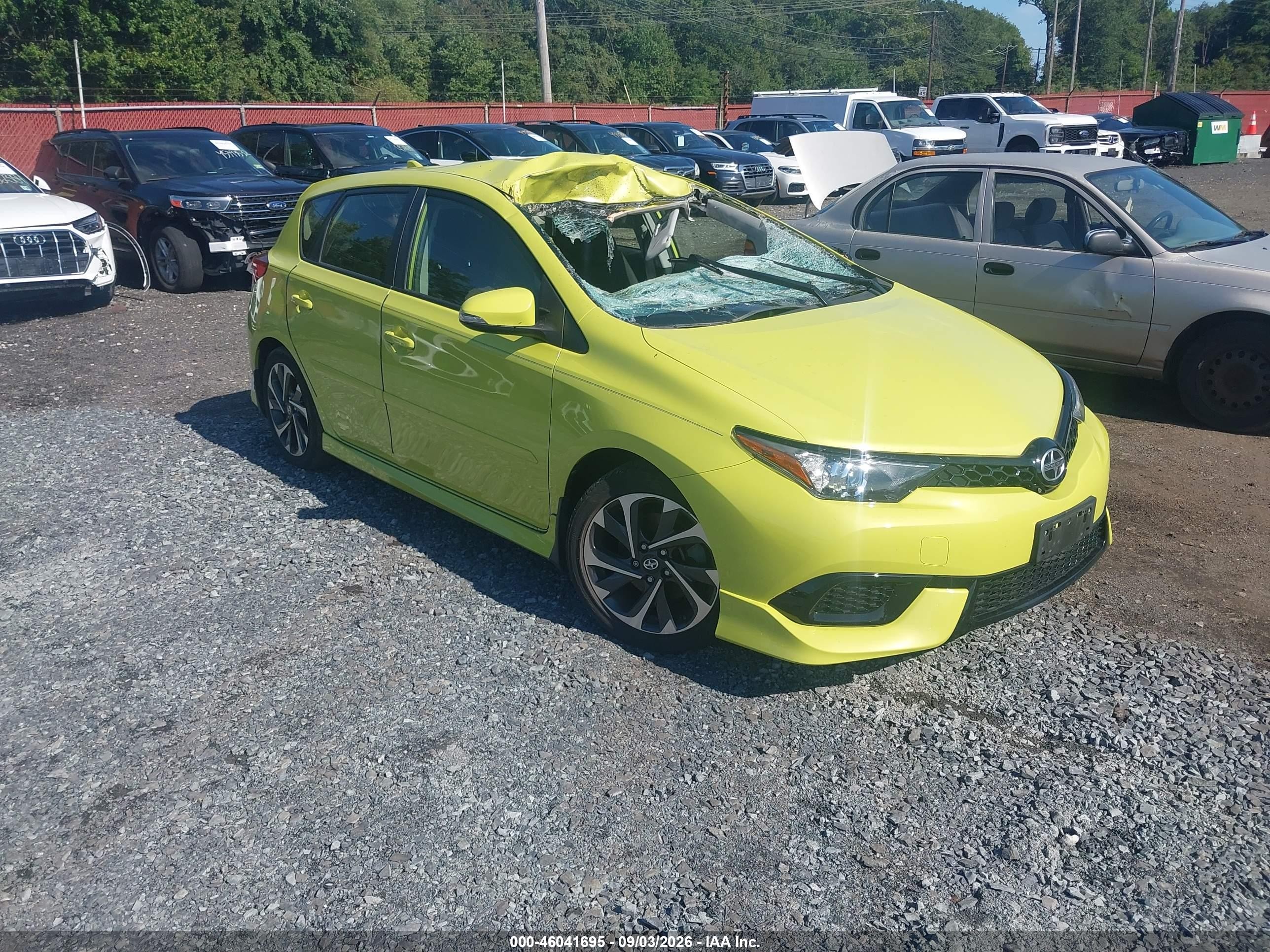 2016 Scion Im VIN JTNKARJE3GJ515966 IAAI salvage auction — Front End, Salvage (Idaho), sold $2,650 on 2026-09-15 (photo 1)