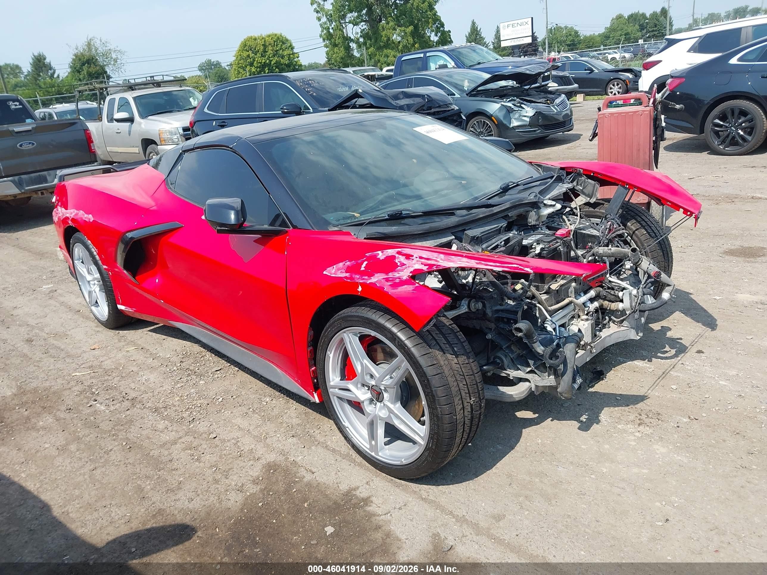2021 Chevrolet Corvette Stingray VIN 1G1YC3D40M5108340 — IAAI salvage auction photo