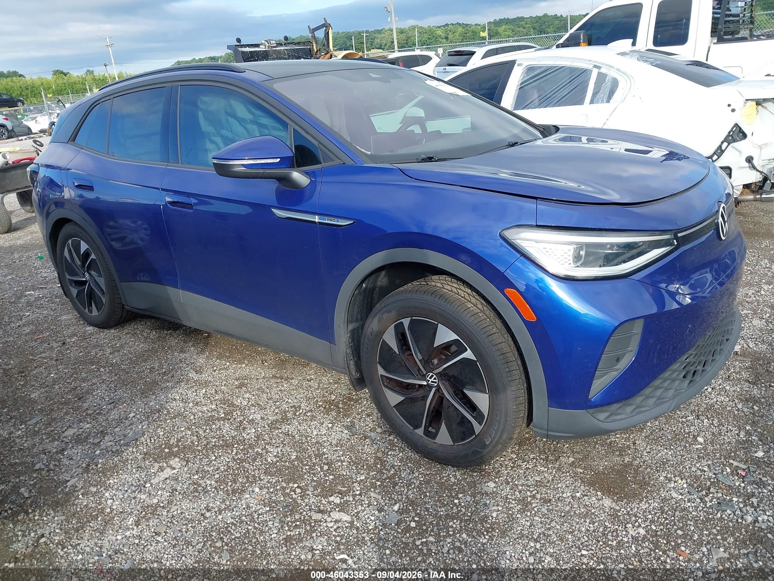 2022 Volkswagen ID.4 VIN WVGGNPE25NP052785 — IAAI salvage auction photo