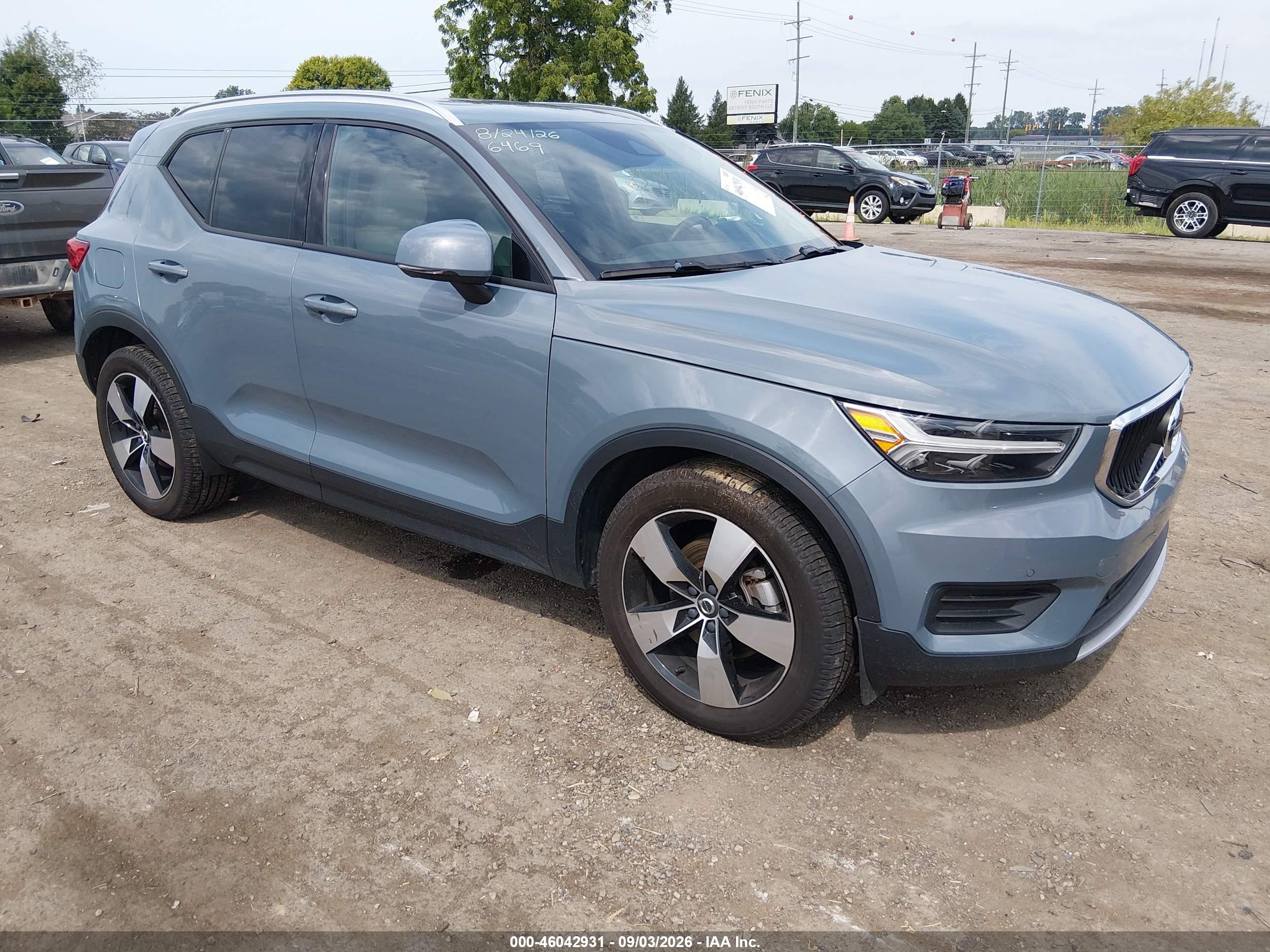 2020 Volvo XC40 VIN YV4162UK8L2246469 — IAAI salvage auction photo