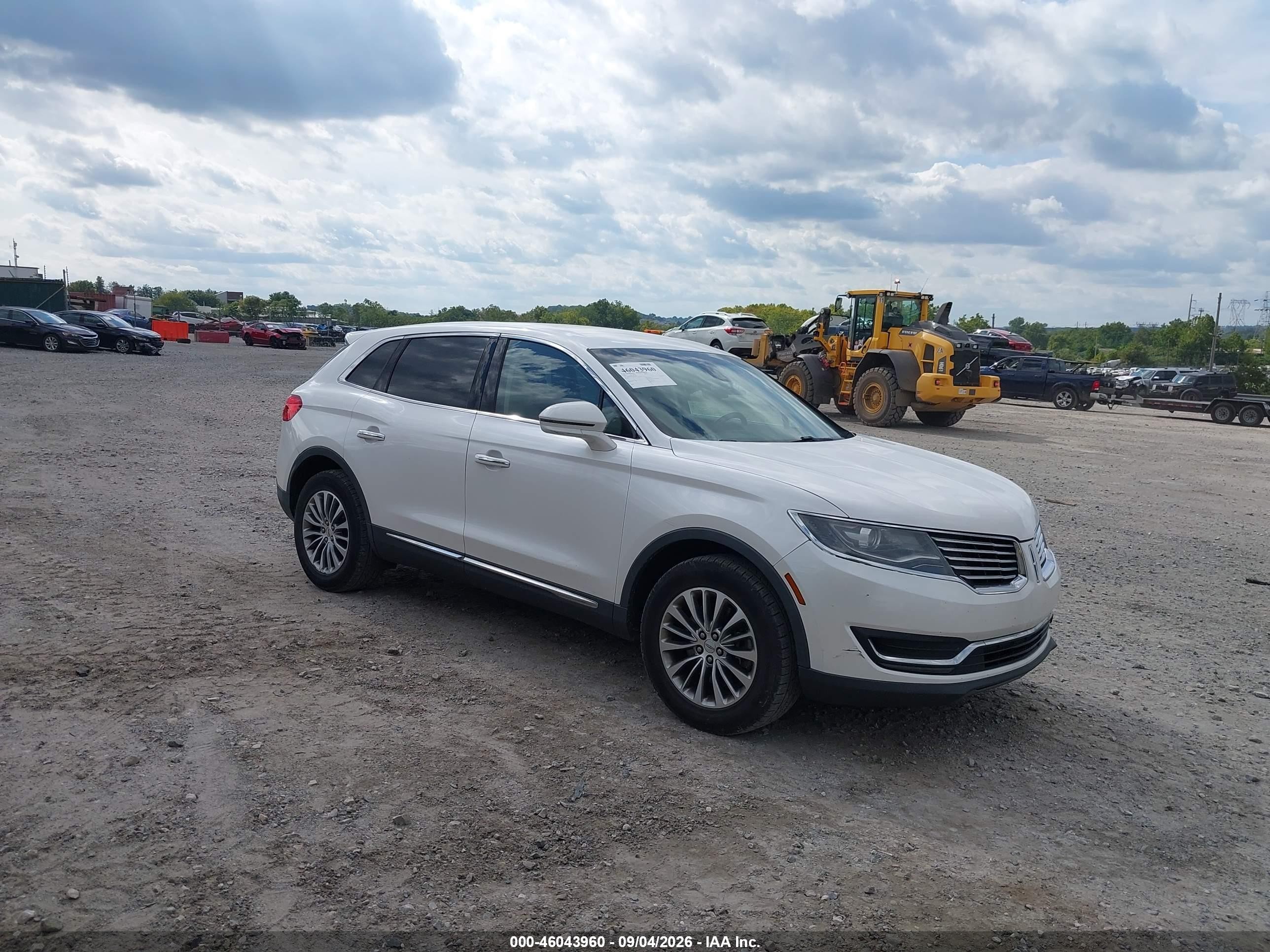 2016 Lincoln MKX VIN 2LMTJ8KR5GBL38152 IAAI salvage auction — Unknown, Salvage (Pennsylvania), sold $4,050 on 2026-09-19 (photo 1)