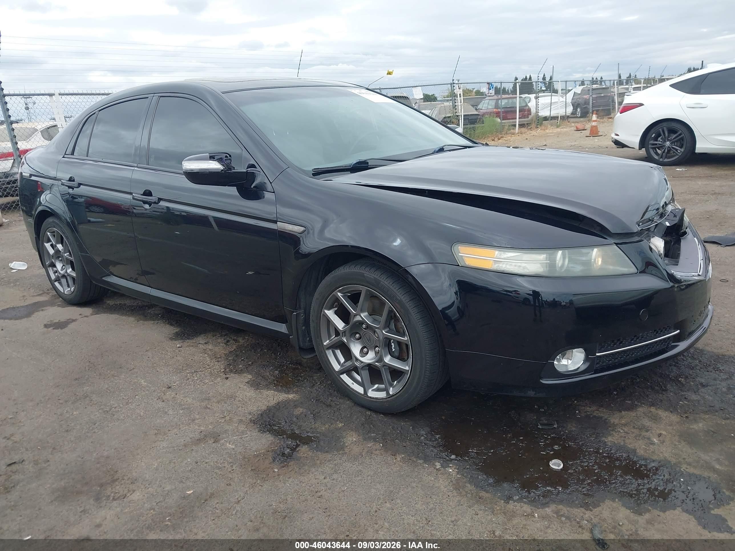 2007 Acura Tl VIN 19UUA76577A014817 IAAI salvage auction — Front End, Salvage (California), sold $800 on 2026-09-25 (photo 1)