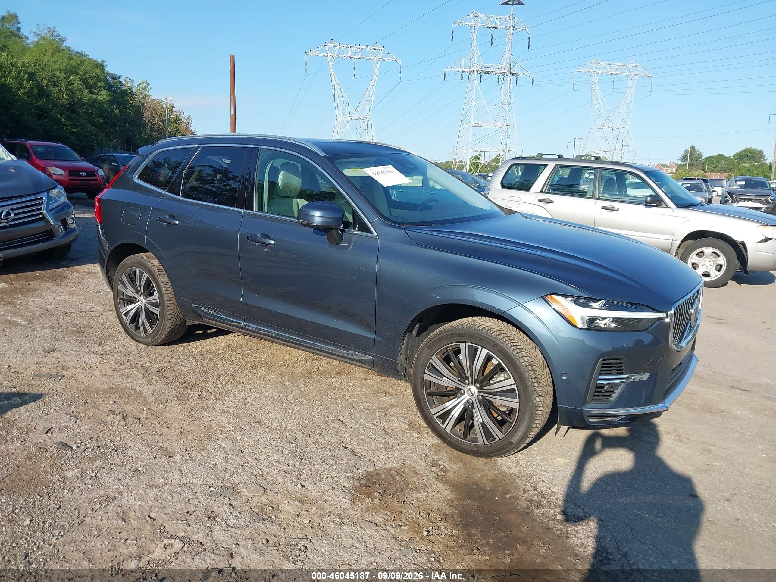2023 Volvo XC60 Recharge VIN YV4H60DN3P1225988 — IAAI salvage auction photo