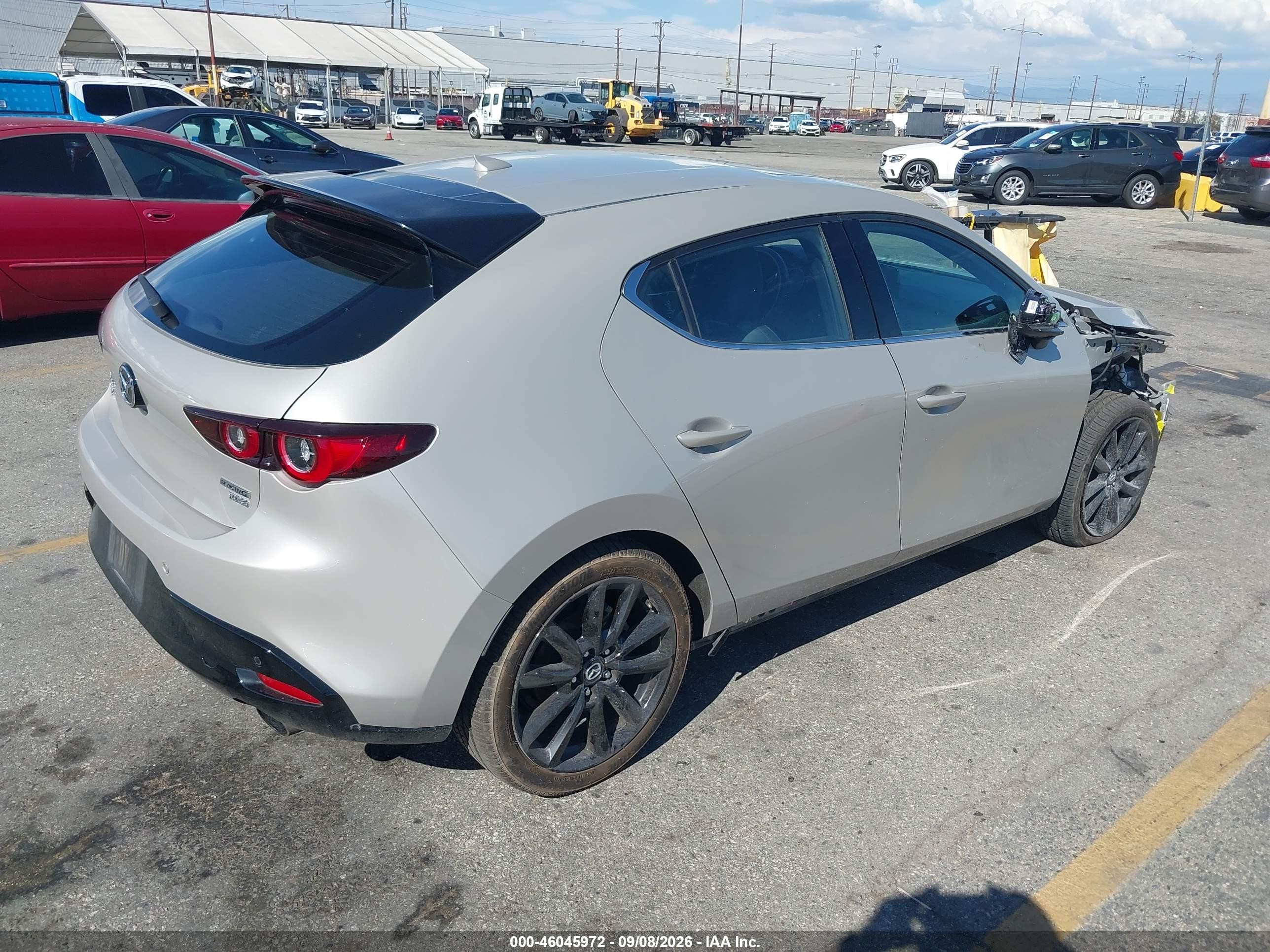 2025 Mazda 3 VIN JM1BPBNY7S1773222 IAAI salvage auction — Front End, Salvage (California), sold $7,000 on 2026-10-08 (photo 4)