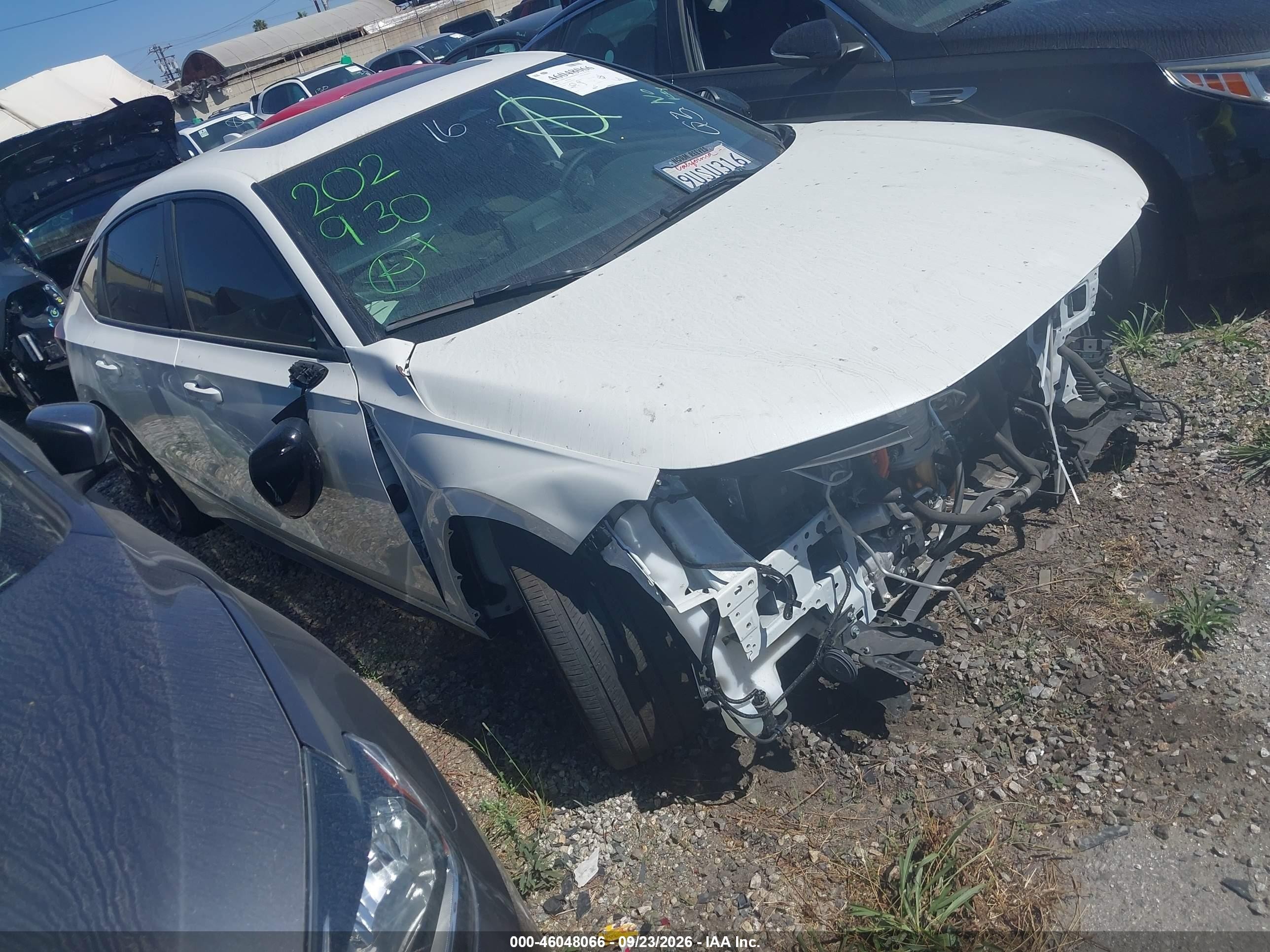 2025 Honda Civic Hybrid VIN JHMFL4H91SX005325 — IAAI salvage auction photo