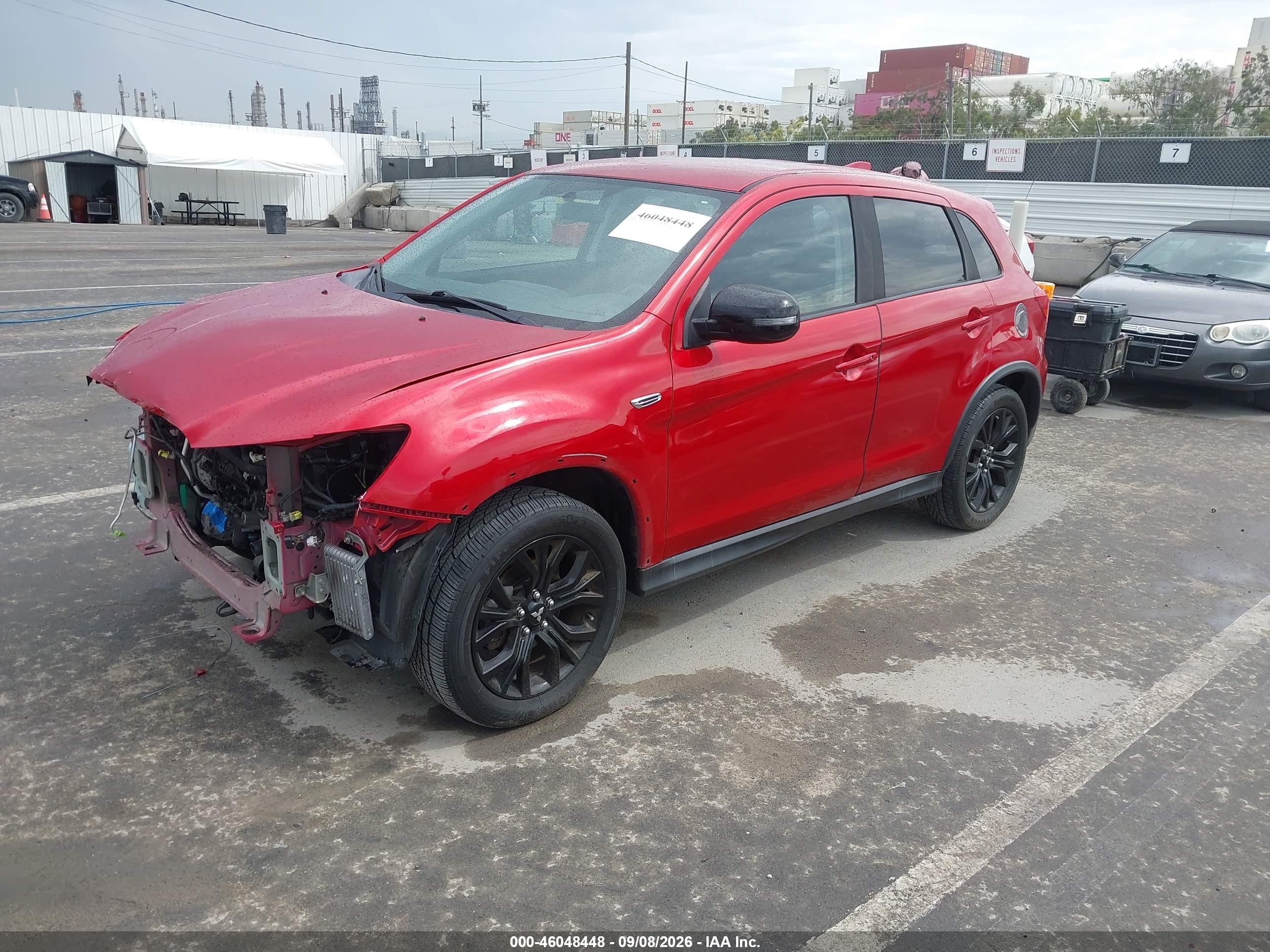 2018 Mitsubishi Outlander Sport VIN JA4AP3AU5JZ024143 IAAI salvage auction — Front End, Salvage (California), sold $3,500 on 2026-09-23 (photo 2)