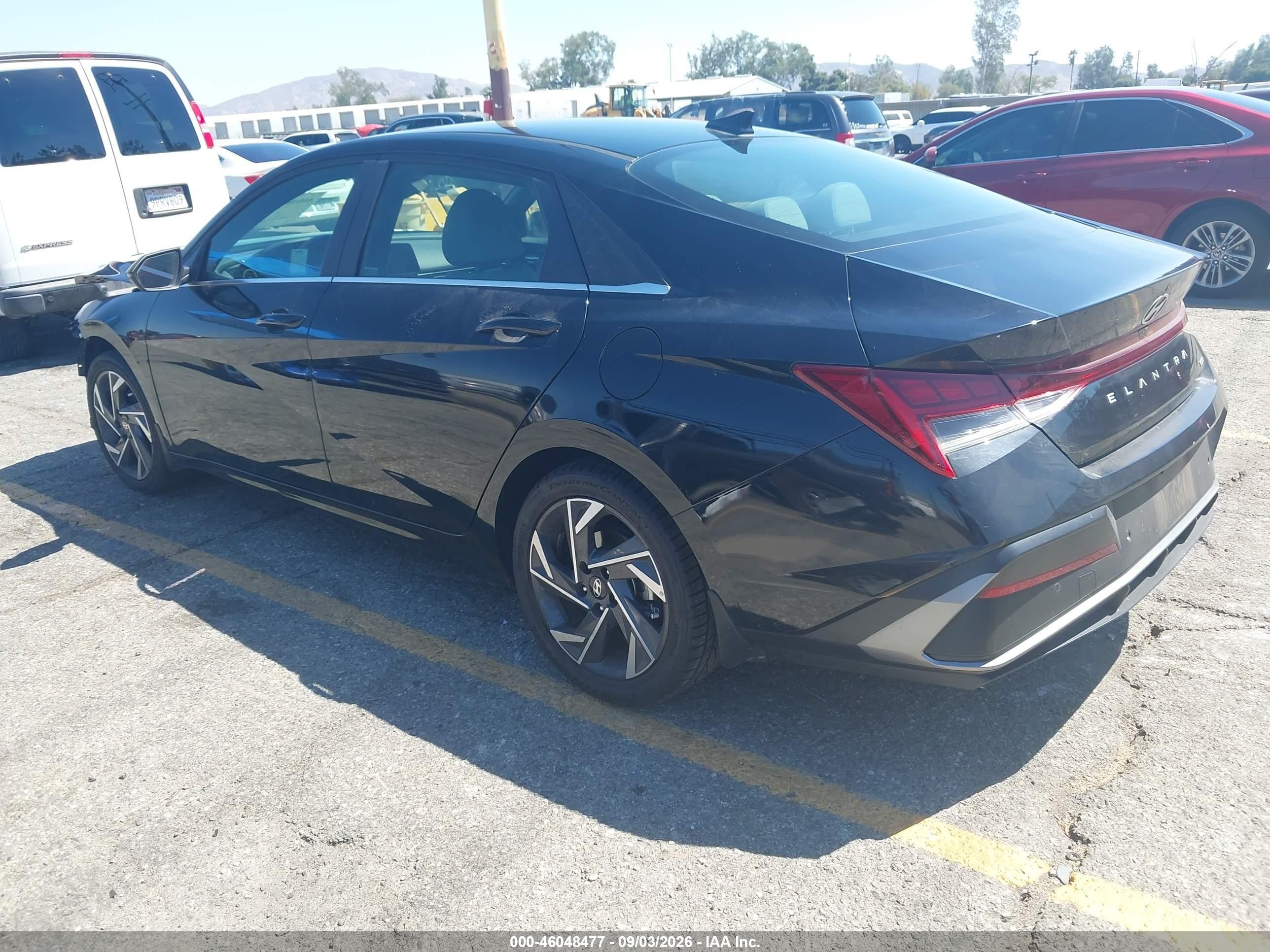 2024 Hyundai Elantra VIN KMHLN4DJ7RU093190 IAAI salvage auction — Front End, Salvage (California), sold $8,200 on 2026-09-29 (photo 3)