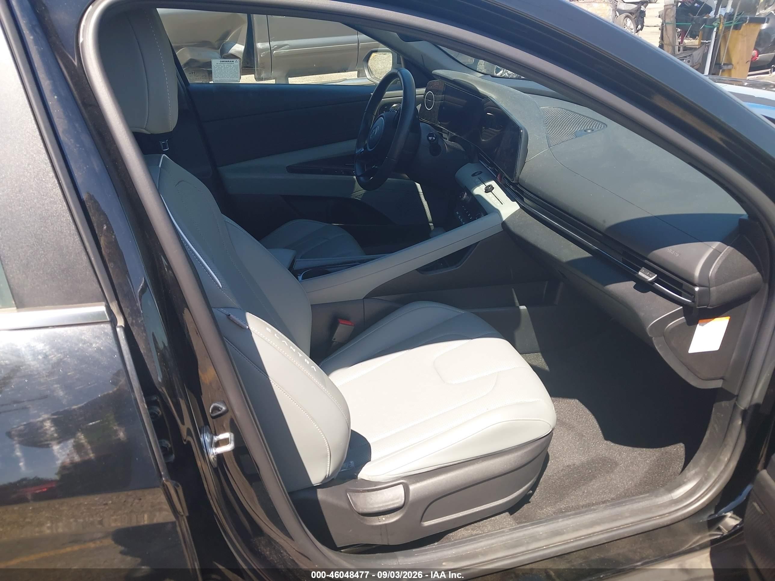 2024 Hyundai Elantra VIN KMHLN4DJ7RU093190 IAAI salvage auction — Front End, Salvage (California), sold $8,200 on 2026-09-29 (photo 5)