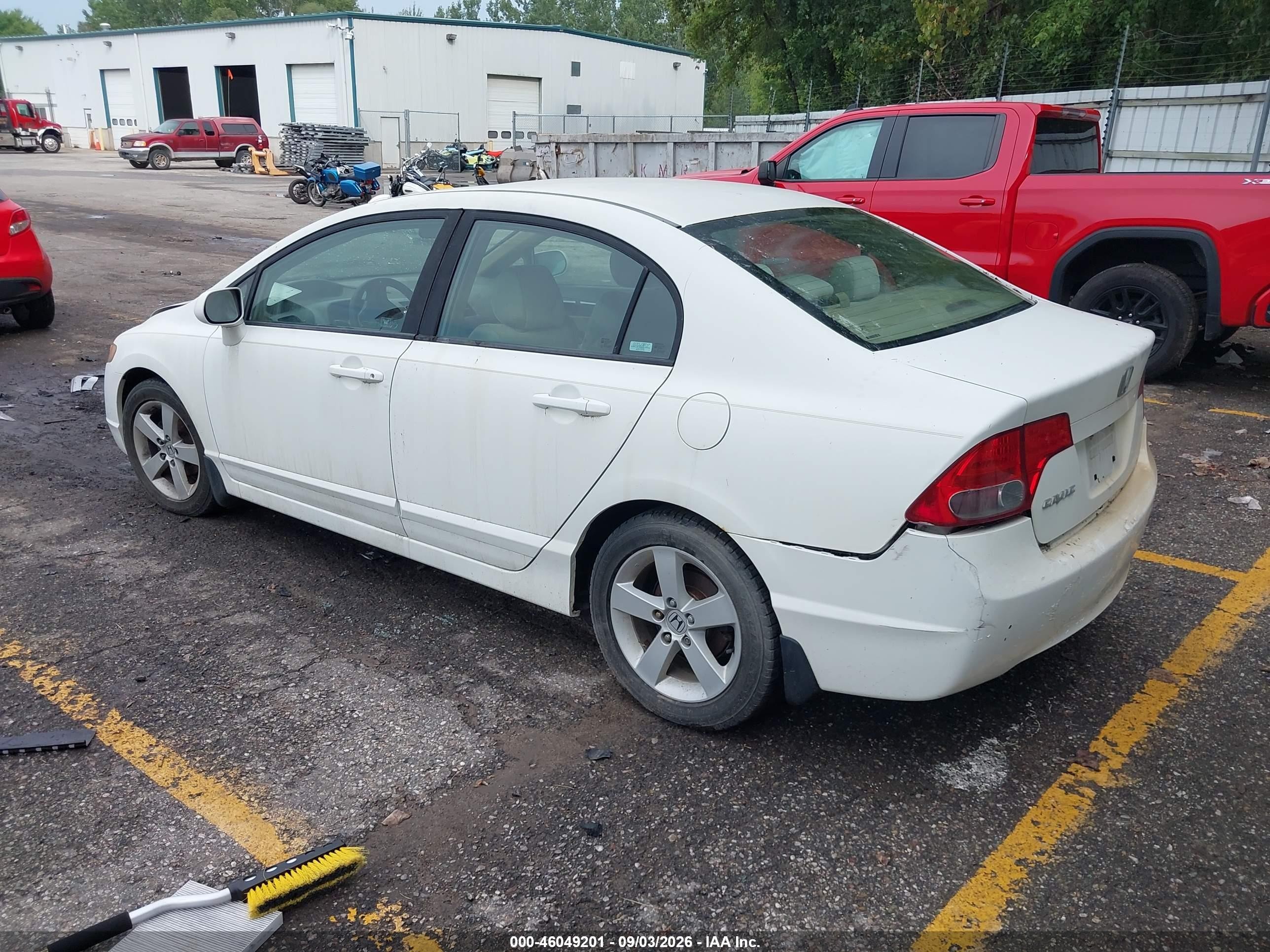 2006 Honda Civic VIN 1HGFA15826L007357 IAAI salvage auction — Normal Wear, Clear (Michigan), sold $775 on 2026-09-11 (photo 3)