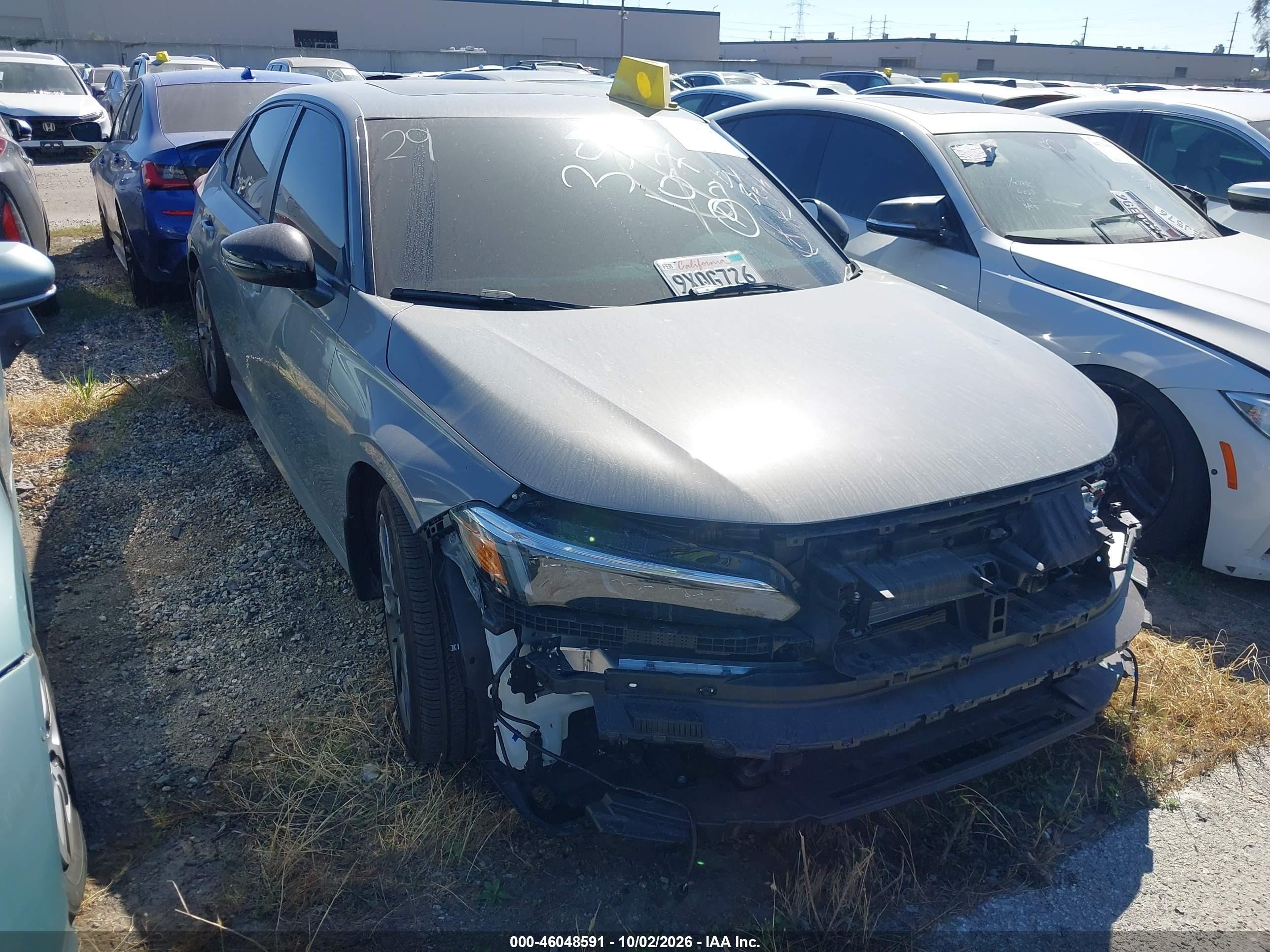 2026 Honda Civic Hybrid VIN 2HGFE4F82TH312449 — IAAI salvage auction photo