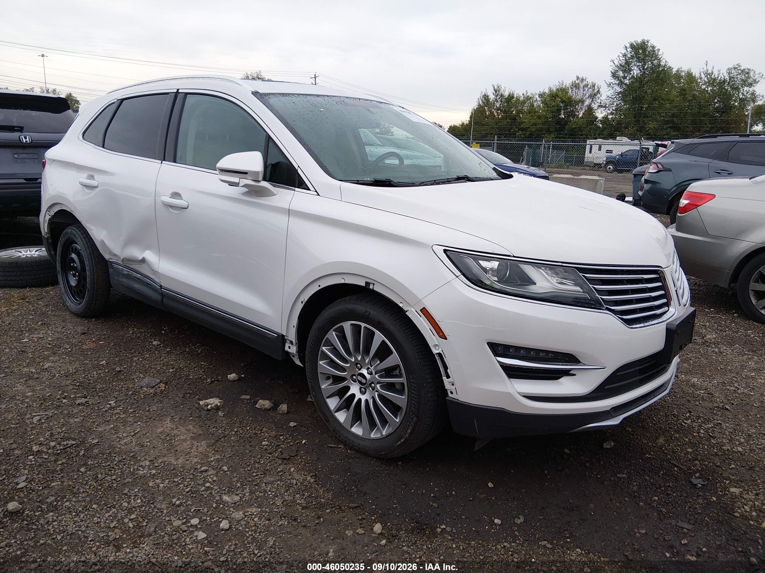 2017 Lincoln MKC VIN 5LMCJ3C92HUL70529 IAAI salvage auction — Side, Salvage (Ohio), sold $3,350 on 2026-09-19 (photo 1)
