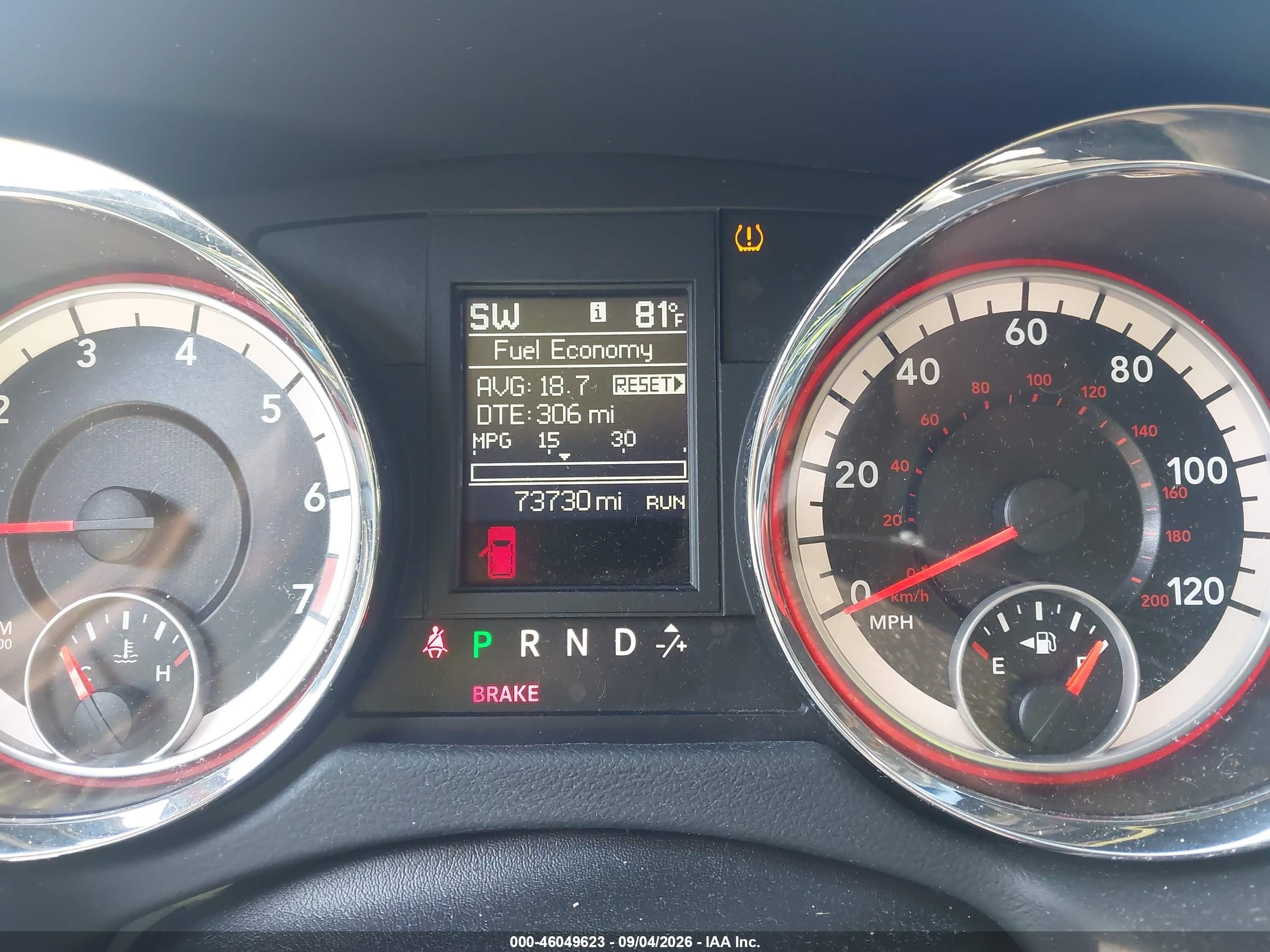 2014 Dodge Caravan VIN 2C4RDGCG3ER304790 IAAI salvage auction — Front End, Salvage (North Carolina), sold $2,050 on 2026-09-23 (photo 7)