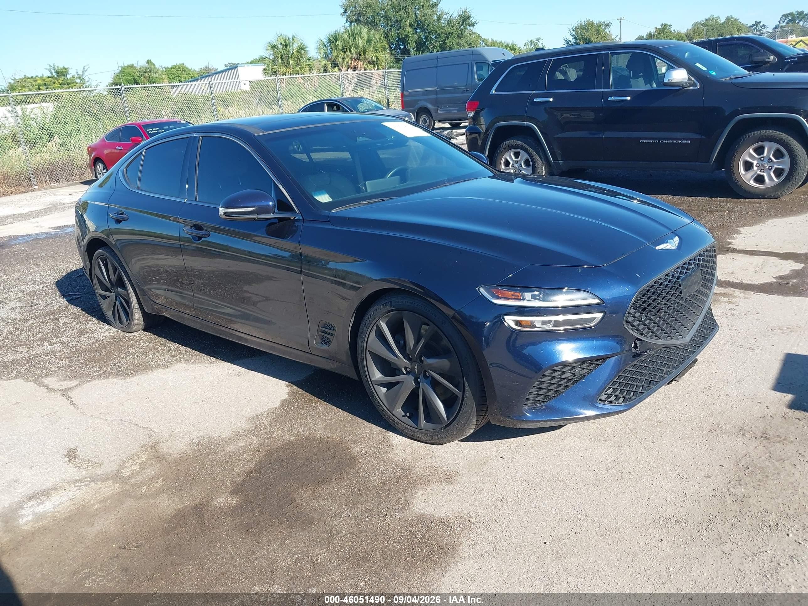2022 Genesis G70 VIN KMTG54TE5NU082131 — IAAI salvage auction photo