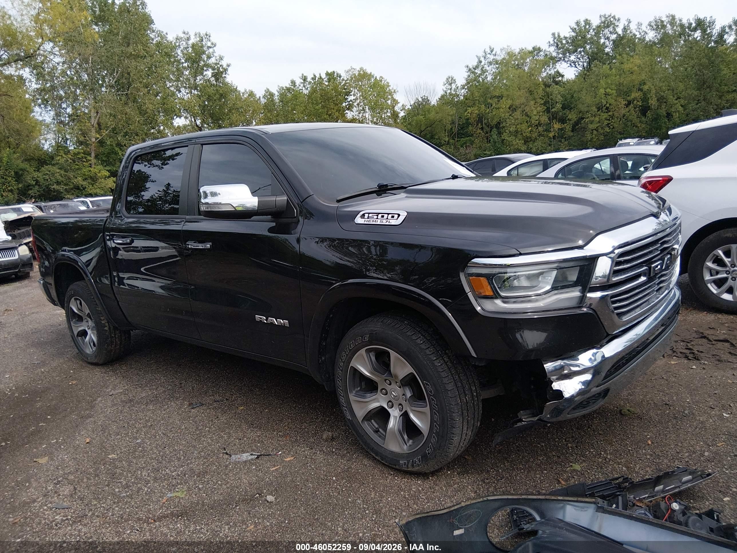 2019 Ram 1500 VIN 1C6SRFJT3KN918039 IAAI salvage auction — Front End, Salvage (Ohio), sold $10,900 on 2026-10-06 (photo 1)
