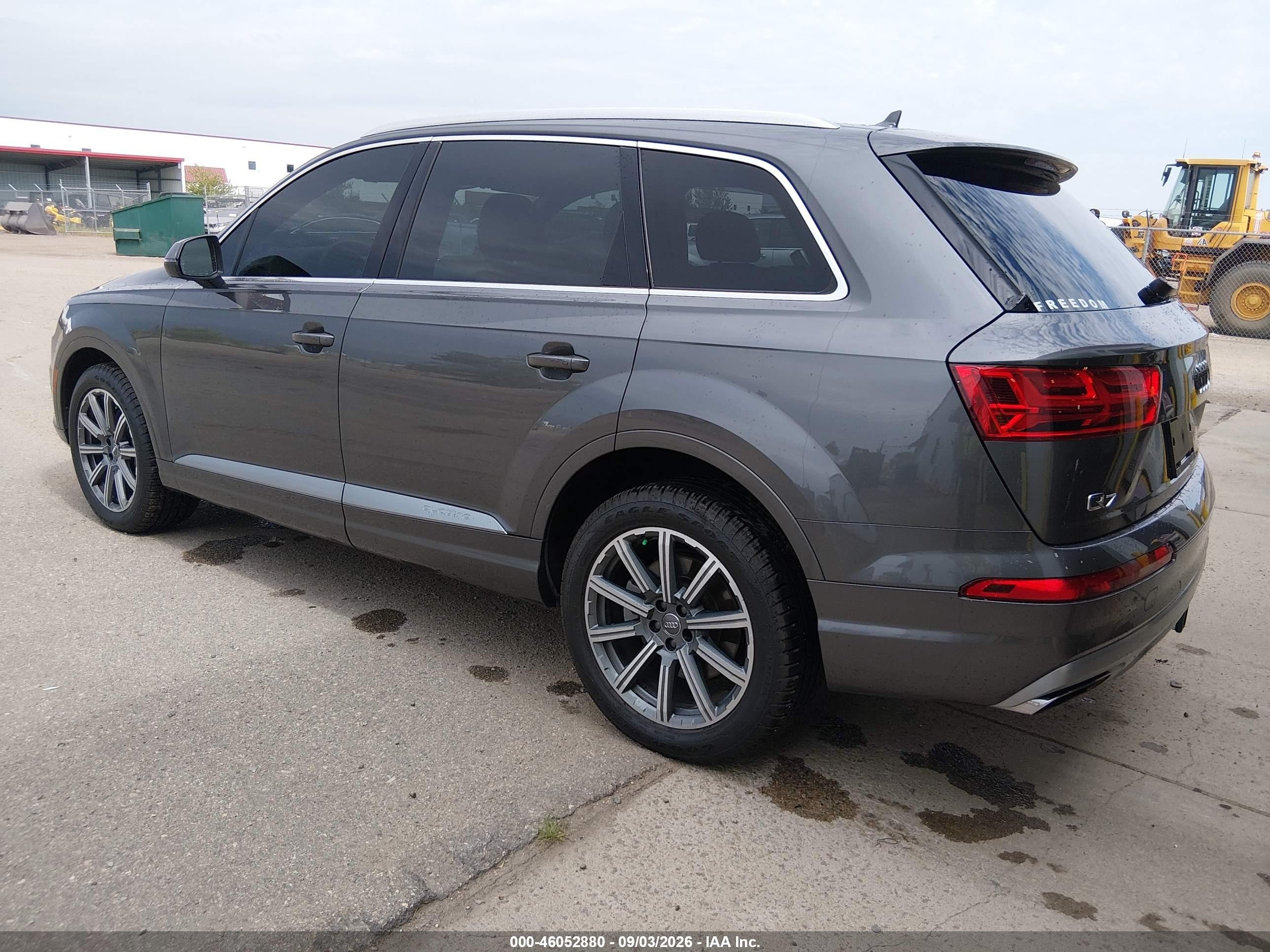 2018 Audi Q7 VIN WA1VAAF72JD034121 IAAI salvage auction — Front End, Salvage (North Dakota), sold $4,900 on 2026-09-19 (photo 3)