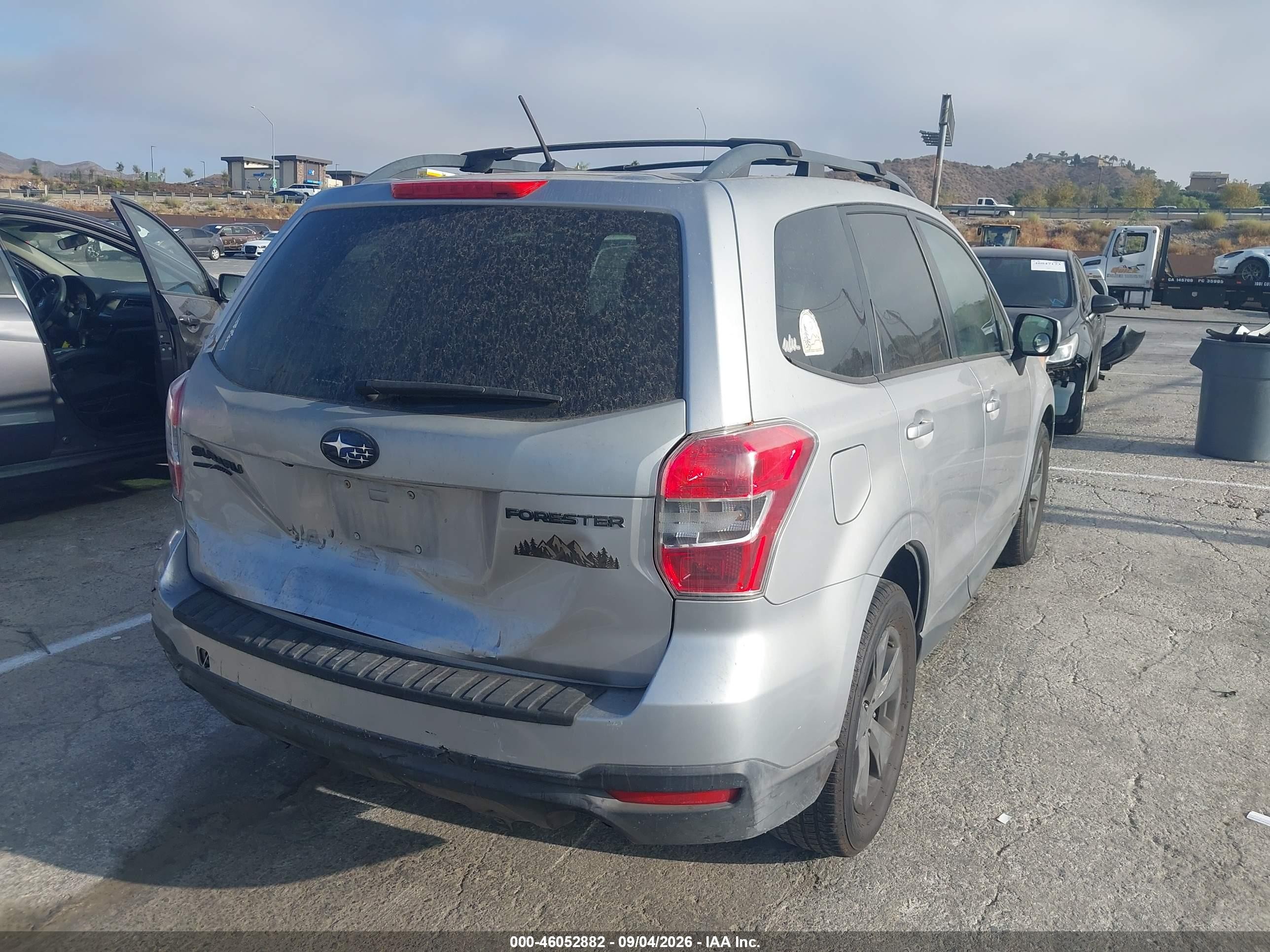 2015 Subaru Forester VIN JF2SJADC0FH531954 IAAI salvage auction — Rear End, Salvage (California), sold $1,900 on 2026-09-24 (photo 4)