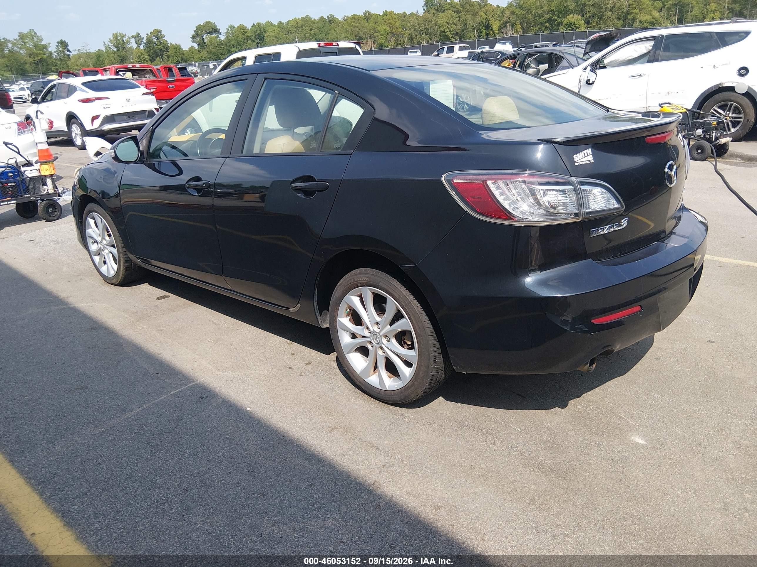 2010 Mazda 3 VIN JM1BL1S5XA1175608 IAAI salvage auction — Unknown, Salvage (South Carolina), sold $700 on 2026-10-05 (photo 3)