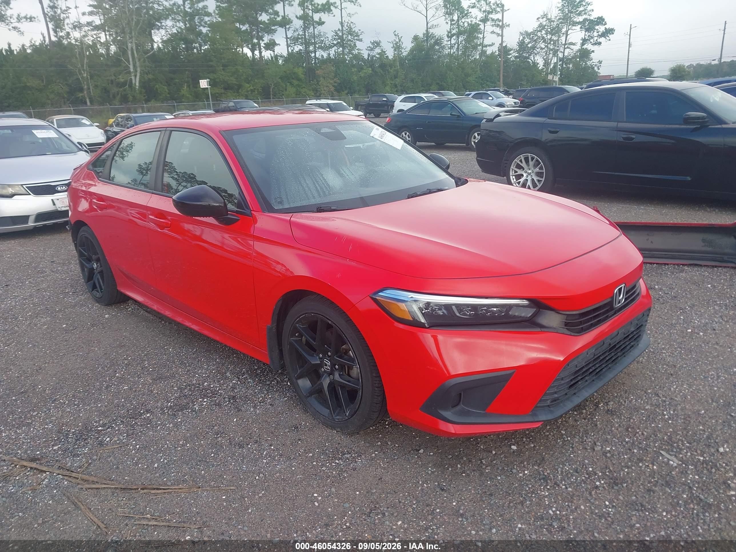 2022 Honda Civic — VIN 2HGFE2F51NH537510