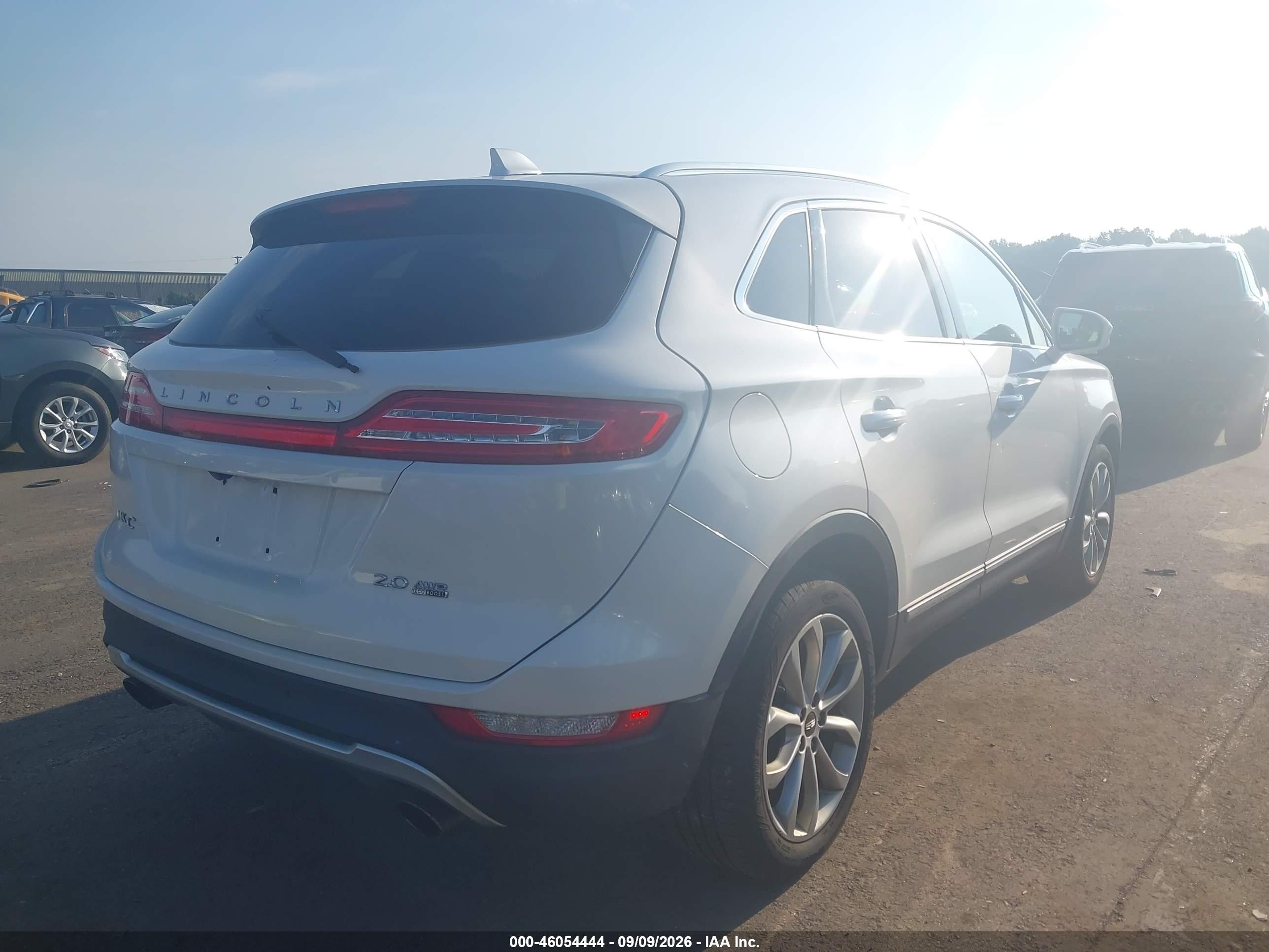 2015 Lincoln MKC VIN 5LMCJ2A99FUJ12535 IAAI salvage auction — Front End, Salvage (Ohio), sold $750 on 2026-09-14 (photo 4)