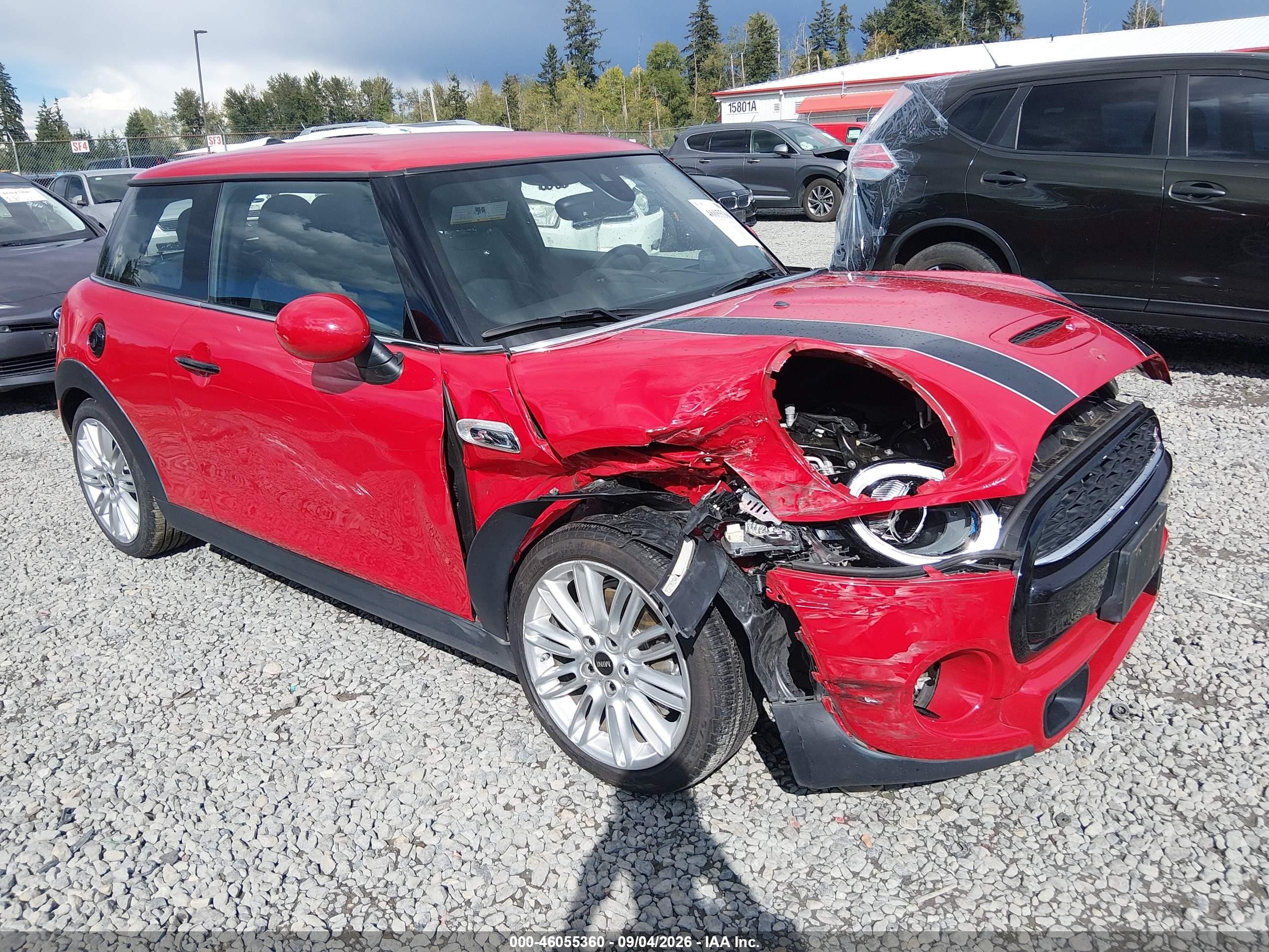 2019 Mini Hard top VIN WMWXP7C57K2L04148 IAAI salvage auction — Front End, Bill Of Sale (Washington), sold $3,575 on 2026-09-28 (photo 1)