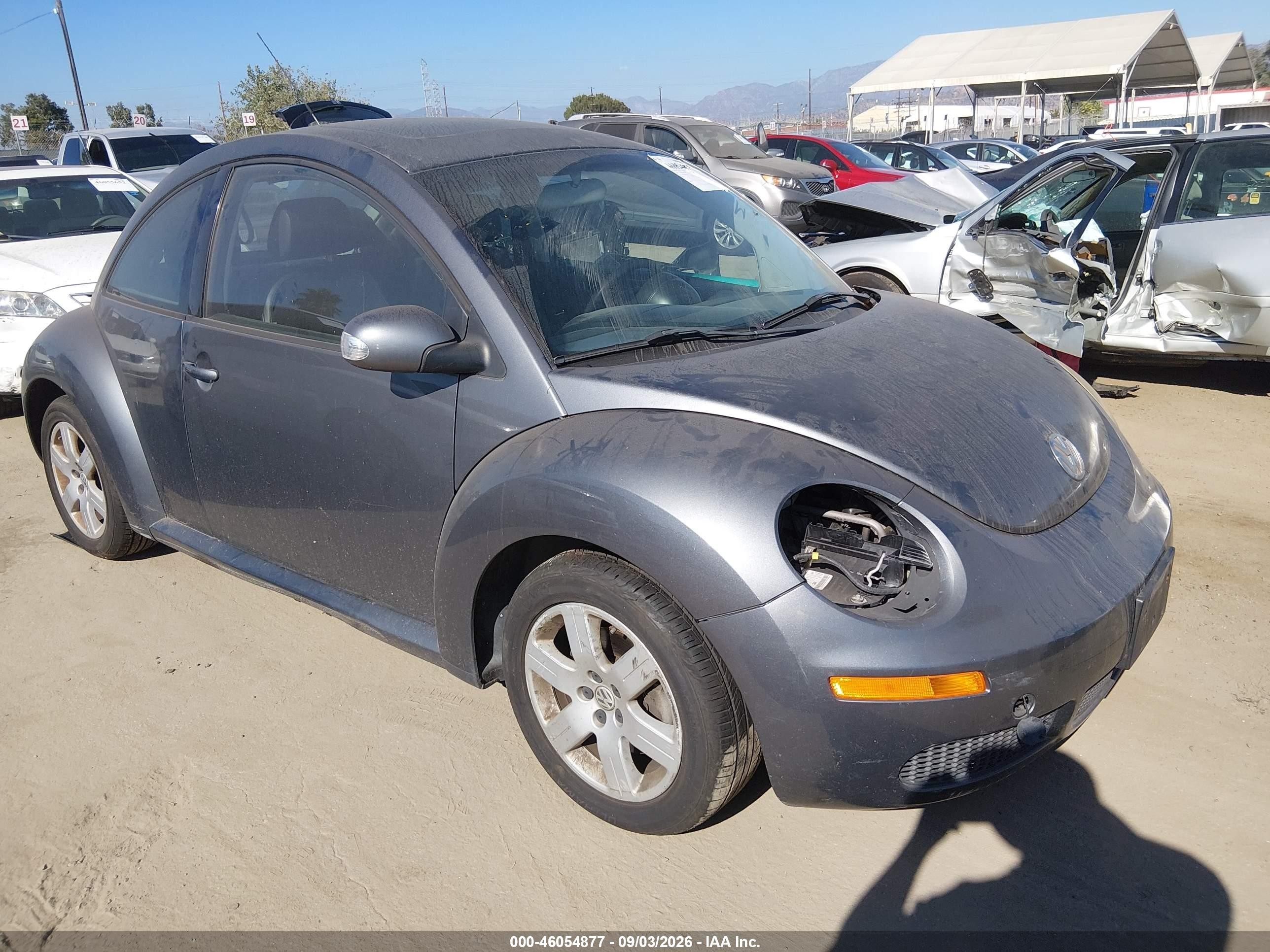 2007 Volkswagen Beetle VIN 3VWRG31CX7M507571 IAAI salvage auction — Normal Wear, App For Dup Clear (California), sold $700 on 2026-09-10 (photo 1)
