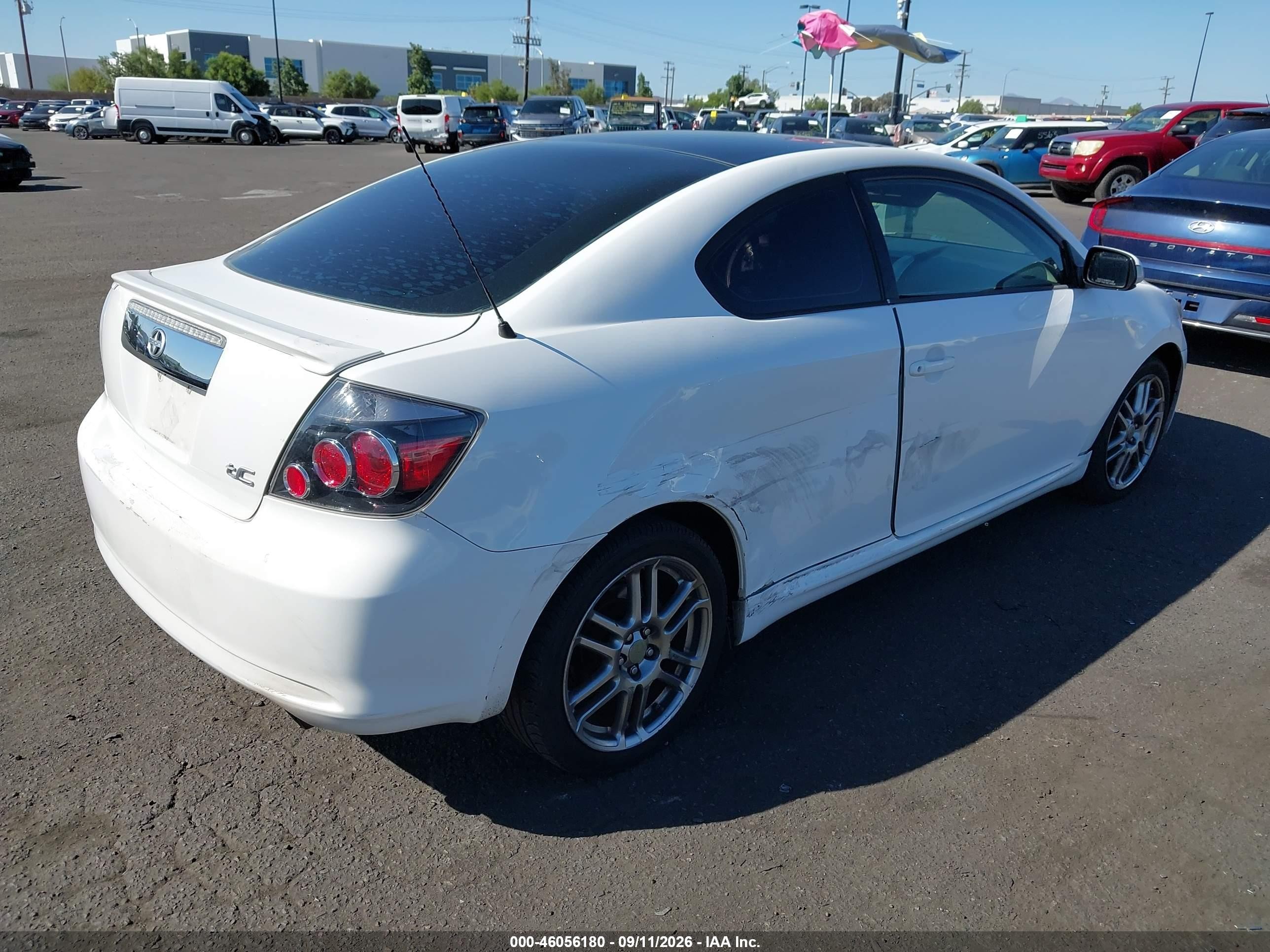 2009 Scion tC VIN JTKDE167590294501 IAAI salvage auction — Side, Wait Title, sold $800 on 2026-09-20 (photo 4)