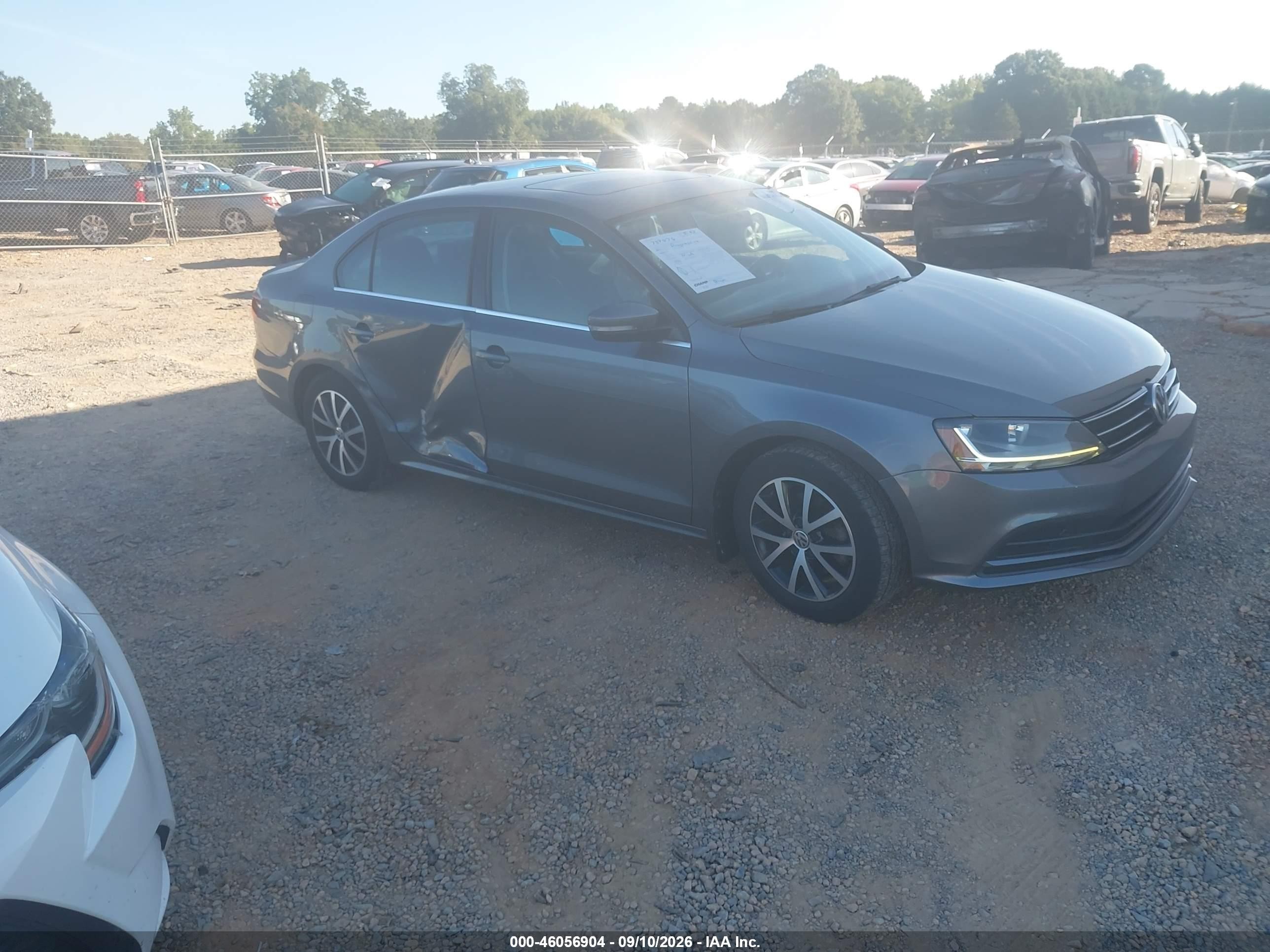 2017 Volkswagen Jetta VIN 3VWDB7AJ4HM202017 IAAI salvage auction — Side, Salvage (North Carolina), sold $2,850 on 2026-09-23 (photo 1)