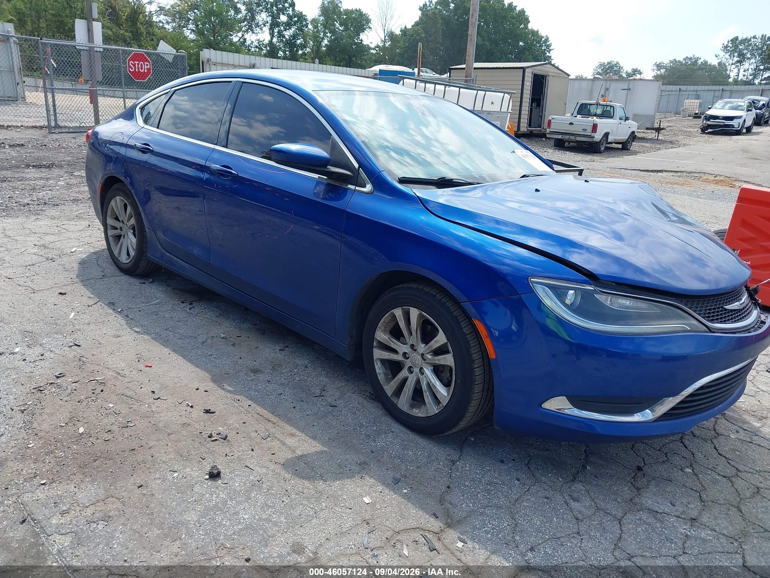2016 Chrysler 200 VIN 1C3CCCAB1GN143840 IAAI salvage auction — Side, Salvage (Georgia), sold $600 on 2026-10-09 (photo 1)