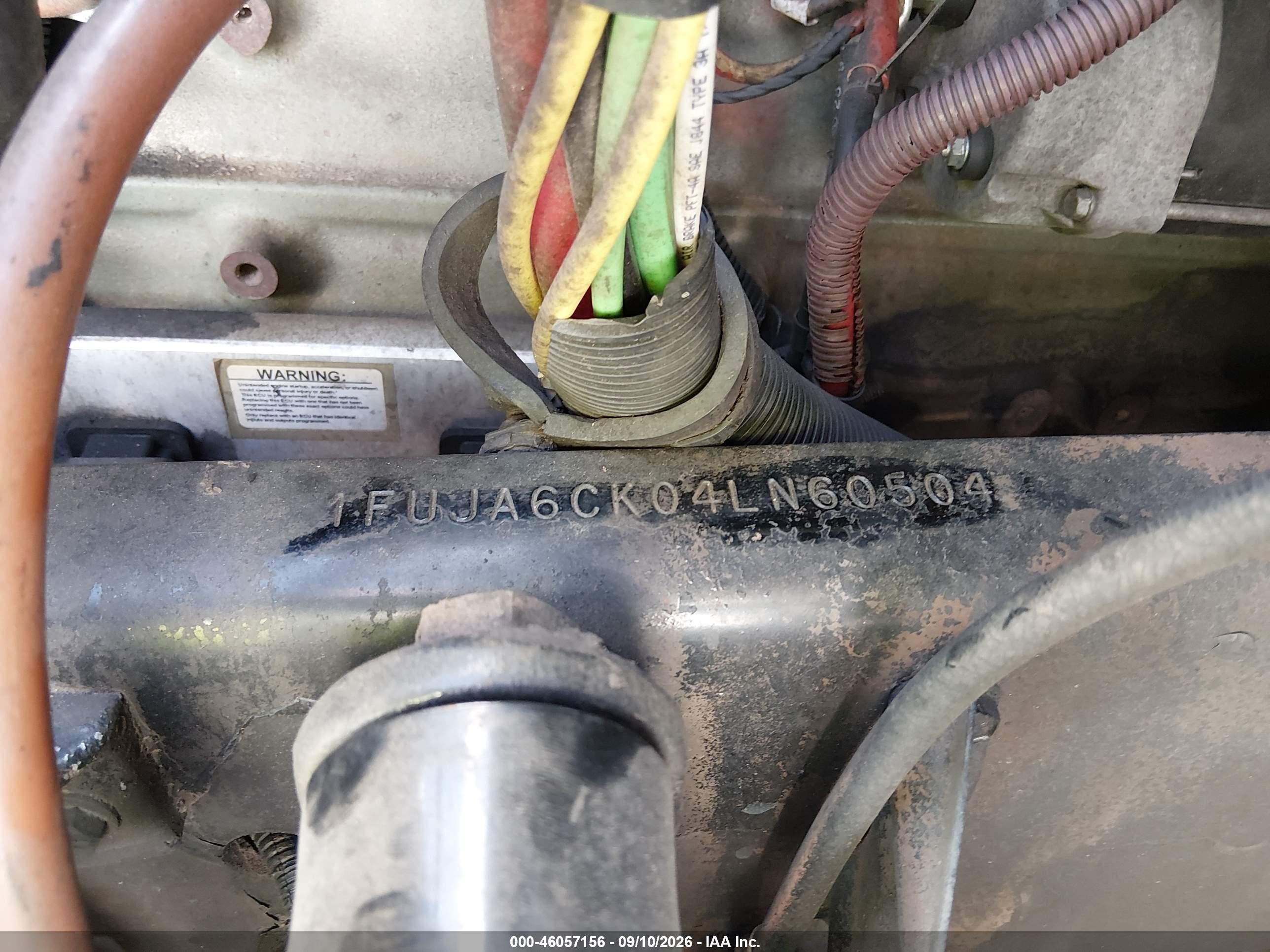 2004 Freightliner Conventional VIN 1FUJA6CK04LN60504 IAAI salvage auction — Unknown, Salvage (North Carolina), sold $7,250 on 2026-09-30 (photo 8)