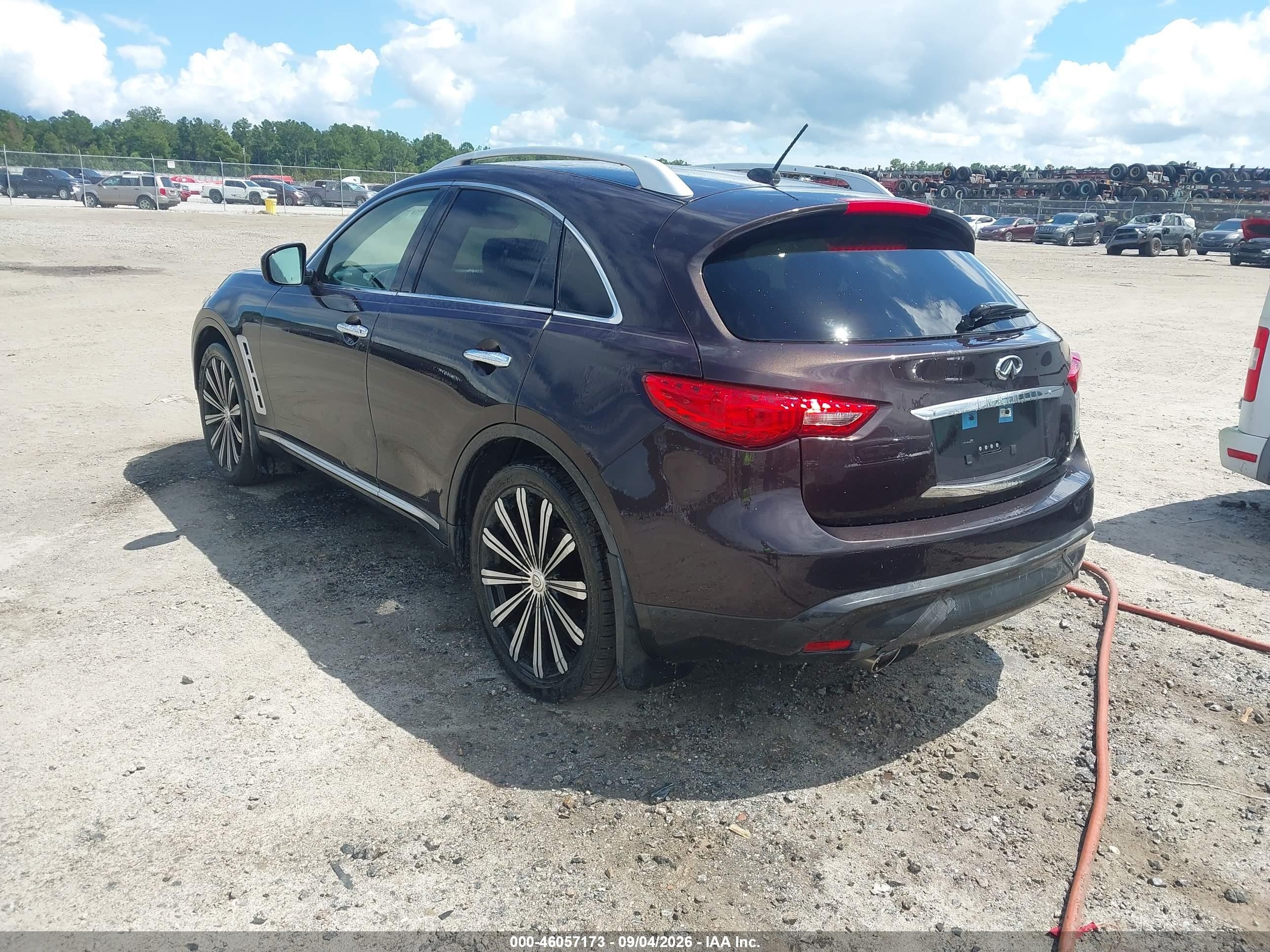 2010 Infiniti Fx35 VIN JN8AS1MW9AM851974 IAAI salvage auction — Normal Wear, Repossession Paperwork (Georgia), sold $1,325 on 2026-10-03 (photo 3)