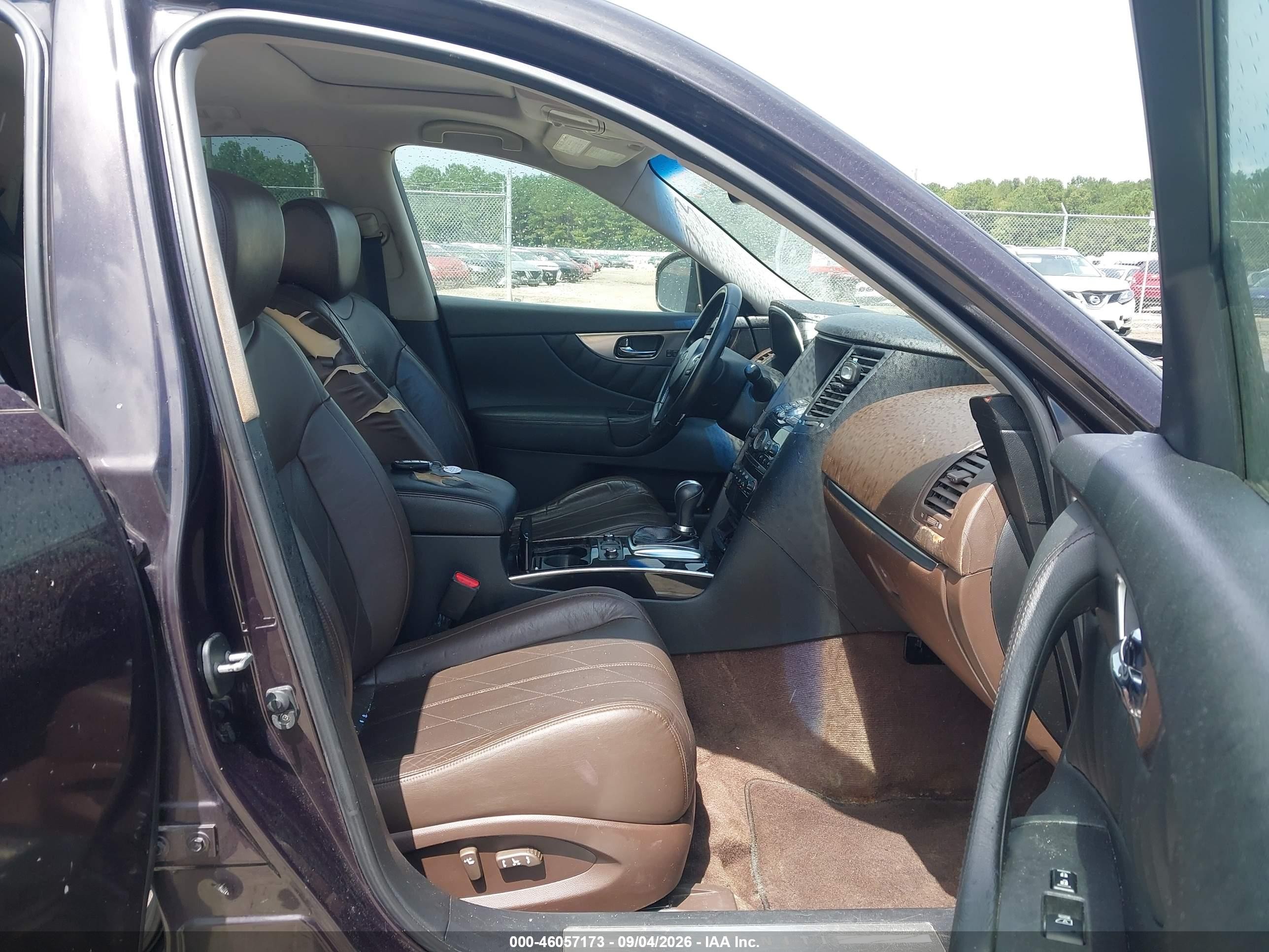 2010 Infiniti Fx35 VIN JN8AS1MW9AM851974 IAAI salvage auction — Normal Wear, Repossession Paperwork (Georgia), sold $1,325 on 2026-10-03 (photo 5)