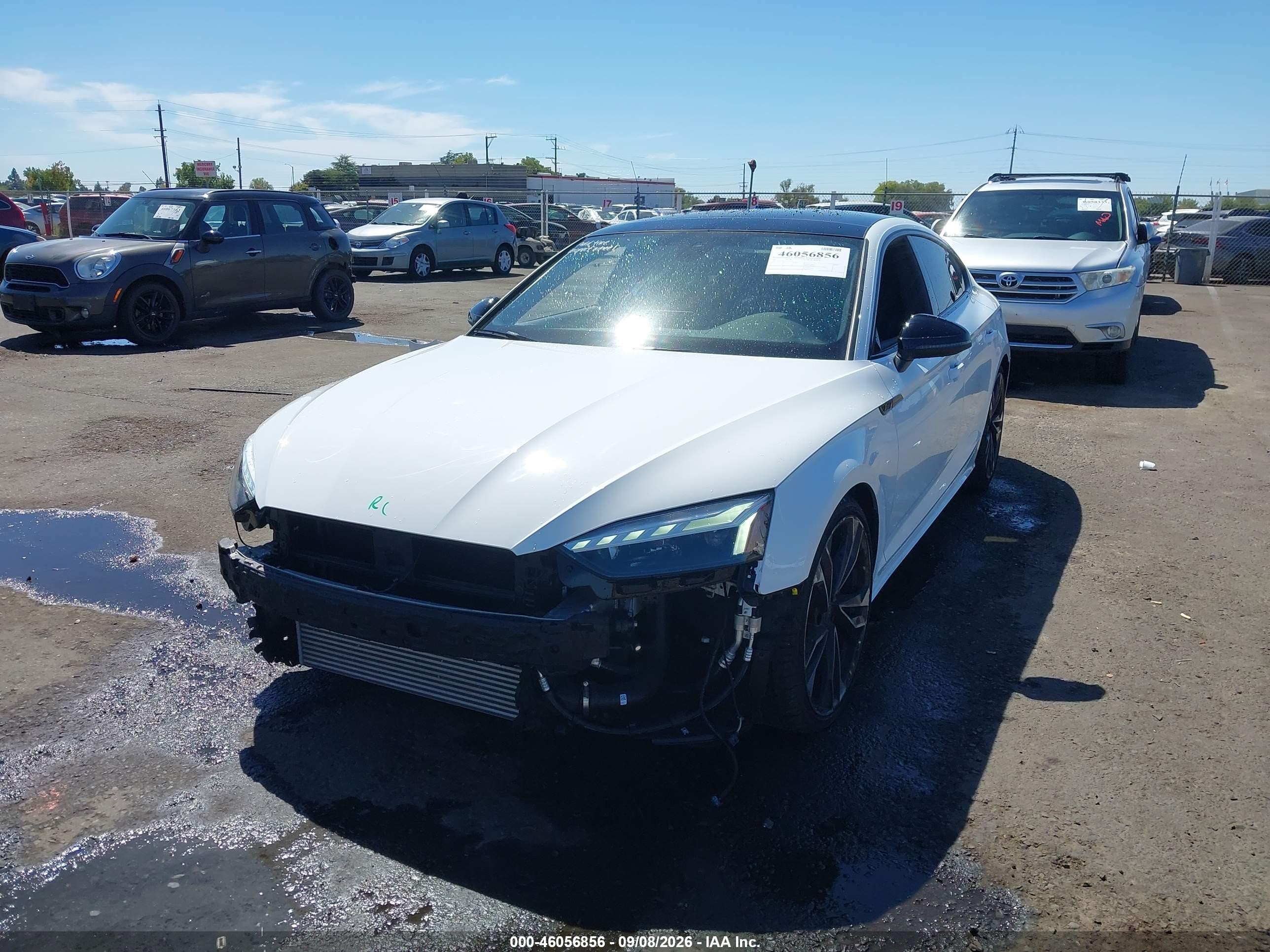 2023 Audi S5 VIN WAUC4CF59PA038737 IAAI salvage auction — Undercarriage, Salvage (California), sold $17,000 on 2026-09-18 (photo 6)