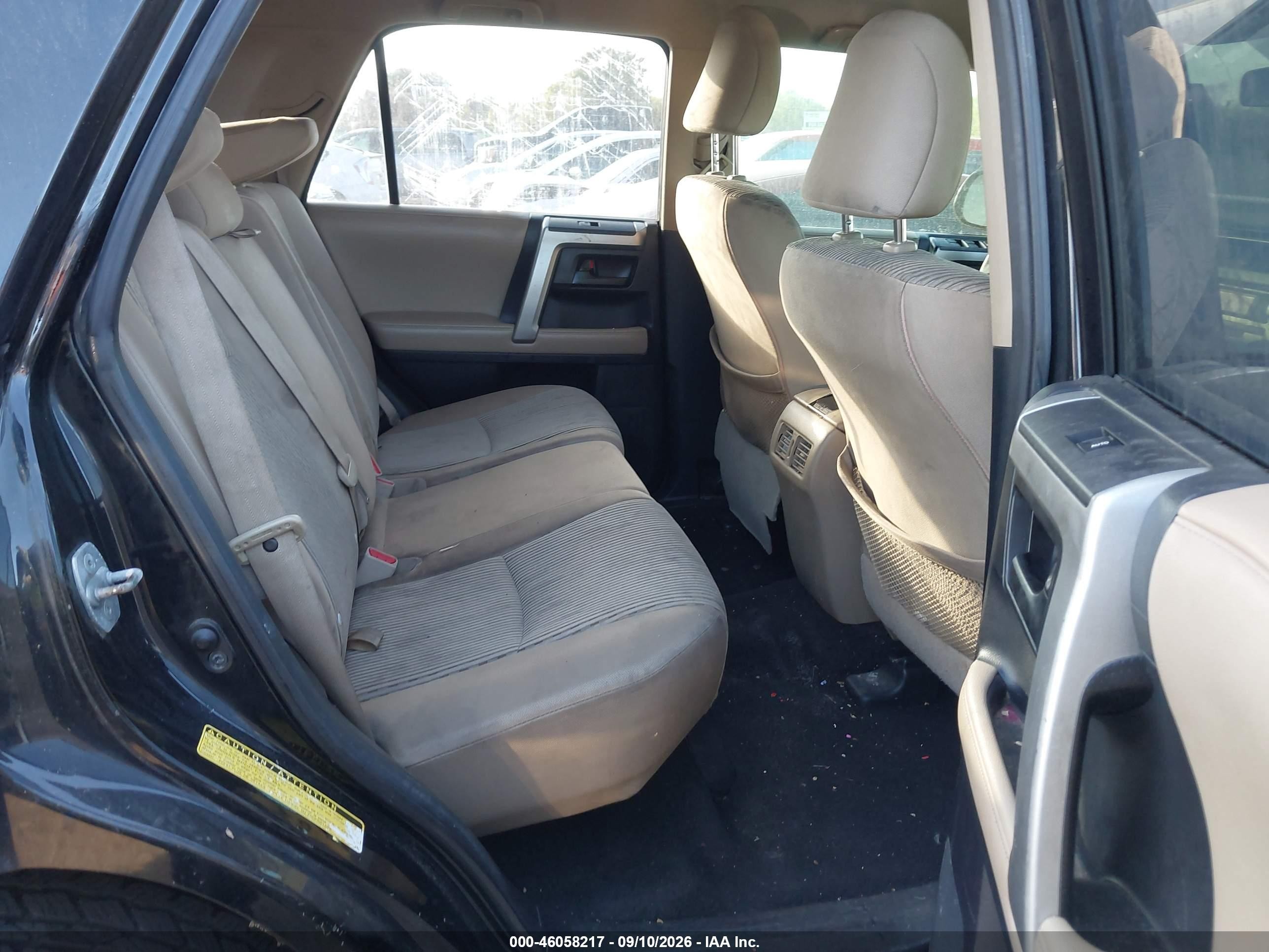 2012 Toyota 4runner VIN JTEZU5JR0C5040832 IAAI salvage auction — Repossession, Original (Texas), sold $7,500 on 2026-10-04 (photo 8)