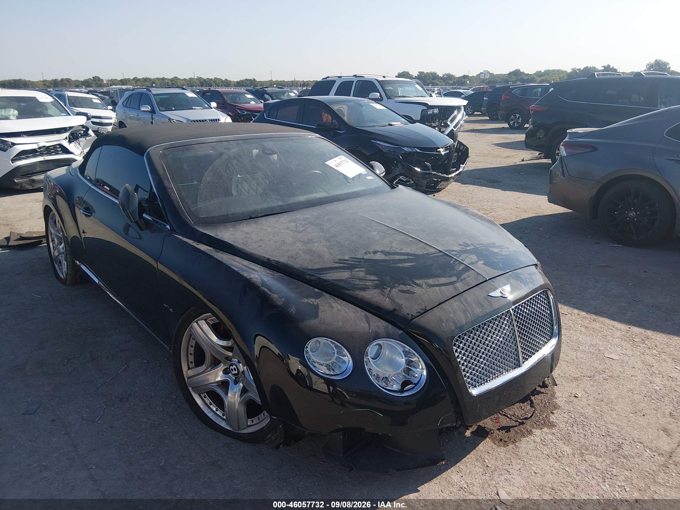 2012 Bentley Continental VIN SCBGR3ZA2CC076598 — IAAI salvage auction photo
