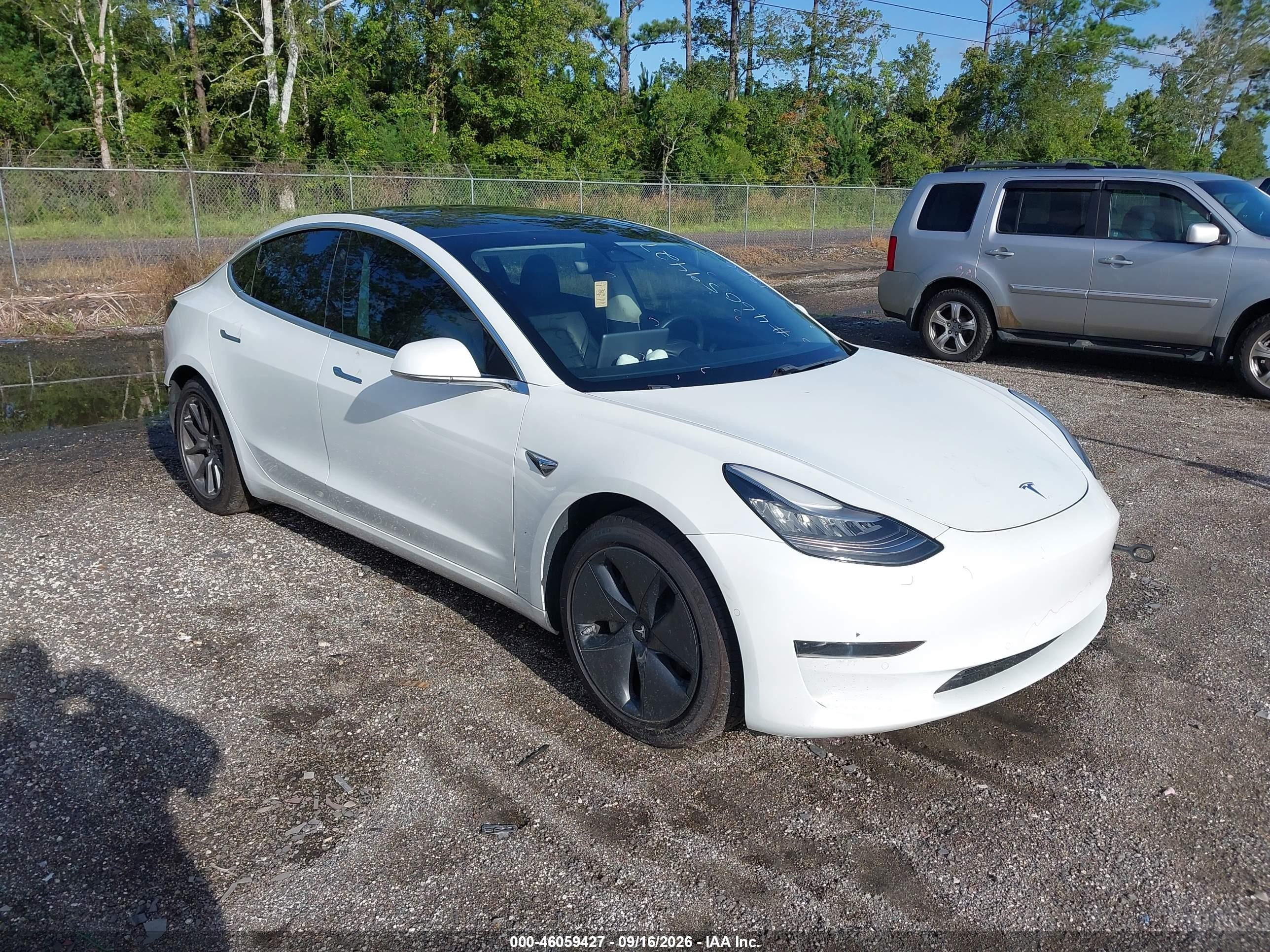 2020 Tesla Model 3 VIN 5YJ3E1EA0LF789634 — IAAI salvage auction photo