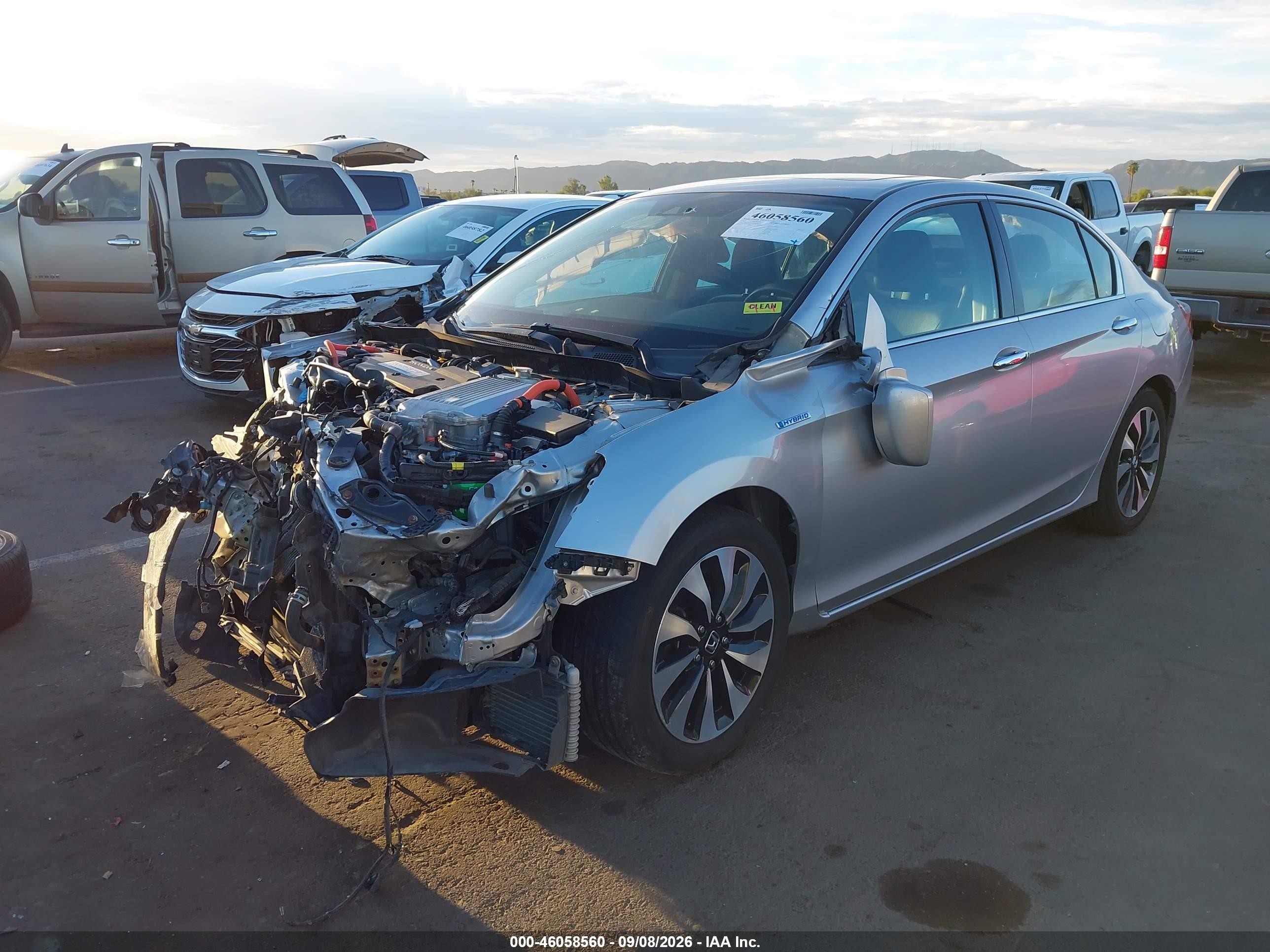2014 Honda Accord VIN 1HGCR6F5XEA008697 IAAI salvage auction — Unknown, Salvage (Arizona), sold $875 on 2026-09-30 (photo 2)