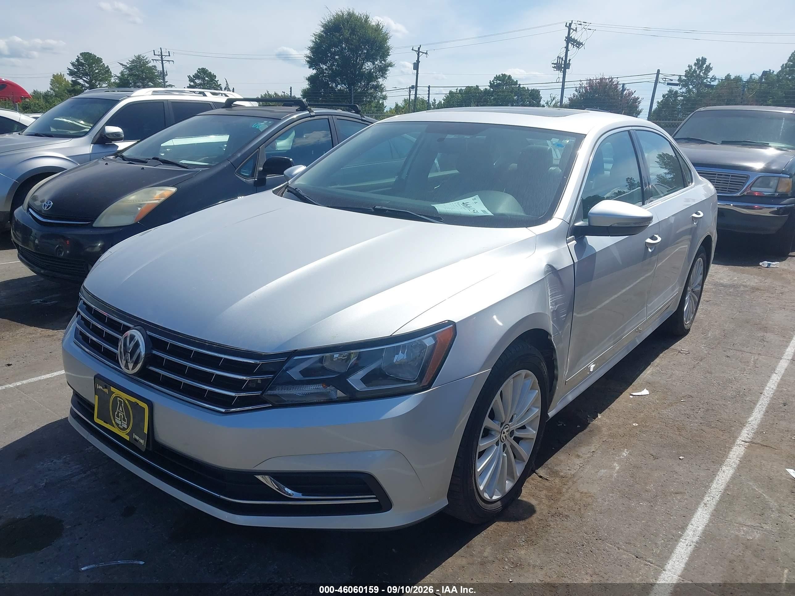 2017 Volkswagen Passat VIN 1VWBT7A37HC066649 IAAI salvage auction — Unknown, Salvage (North Carolina), sold $2,350 on 2026-09-24 (photo 2)
