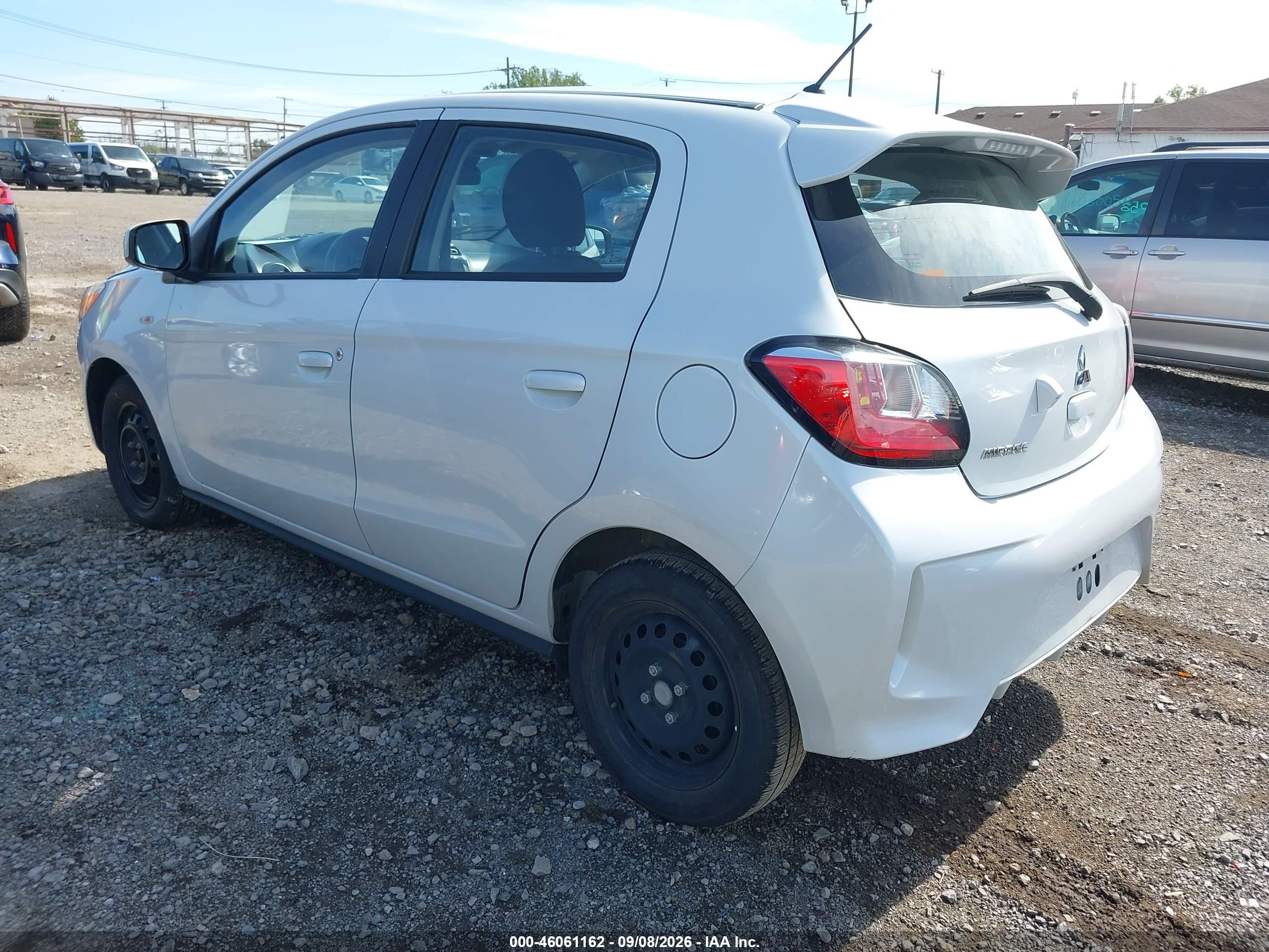 2024 Mitsubishi Mirage VIN ML32AUHJ1RH009317 IAAI salvage auction — Unknown, Enterprise Vehicles Clear Only (California), sold $5,100 on 2026-09-12 (photo 3)