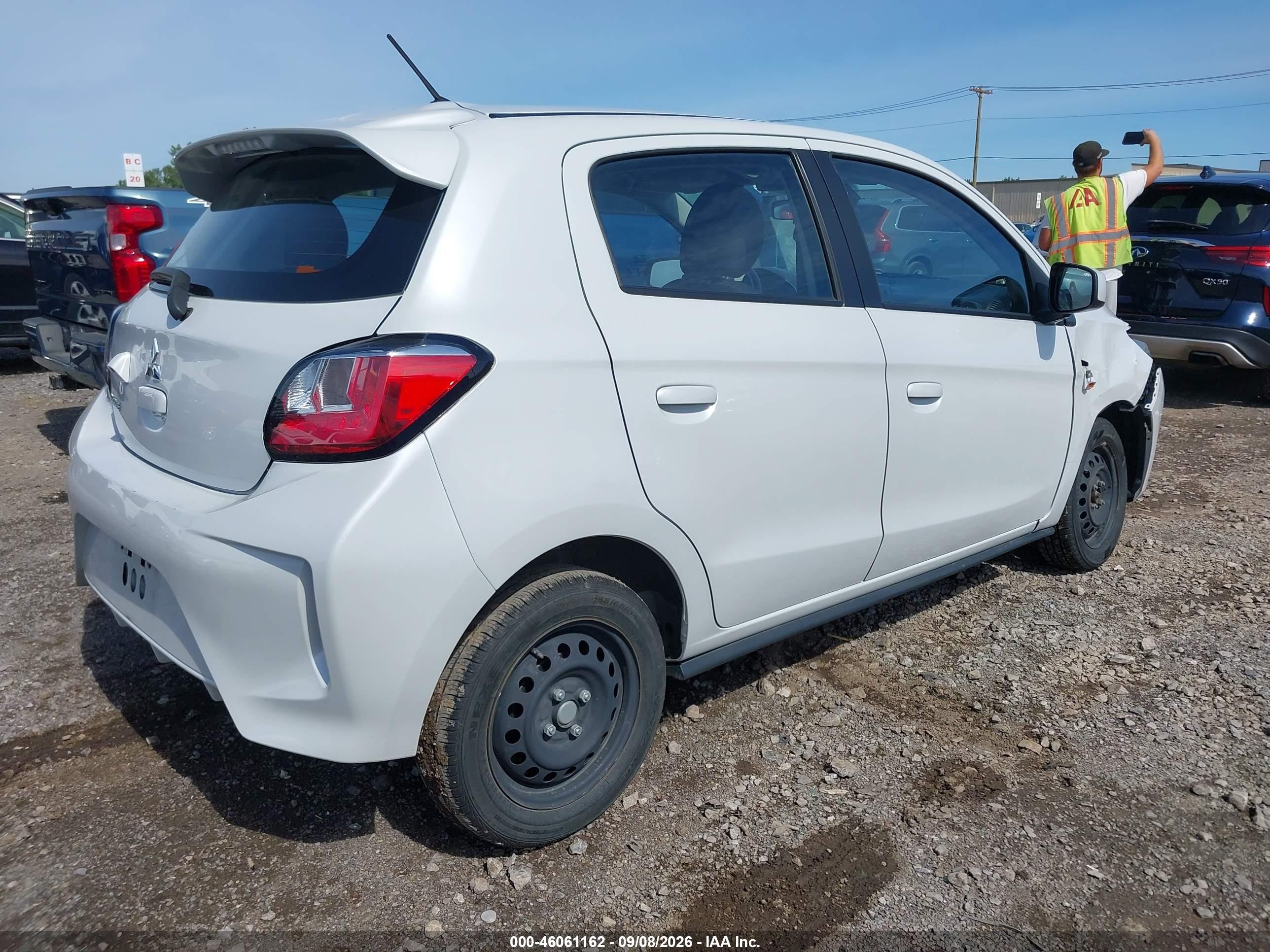 2024 Mitsubishi Mirage VIN ML32AUHJ1RH009317 IAAI salvage auction — Unknown, Enterprise Vehicles Clear Only (California), sold $5,100 on 2026-09-12 (photo 4)