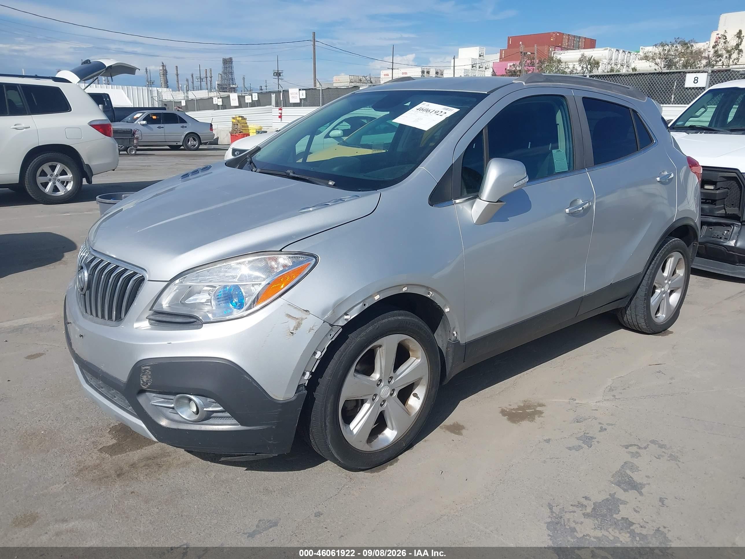 2015 Buick Encore VIN KL4CJBSB2FB040379 IAAI salvage auction — Normal Wear, Clear - Dealer Only (California), sold $775 on 2026-09-13 (photo 2)