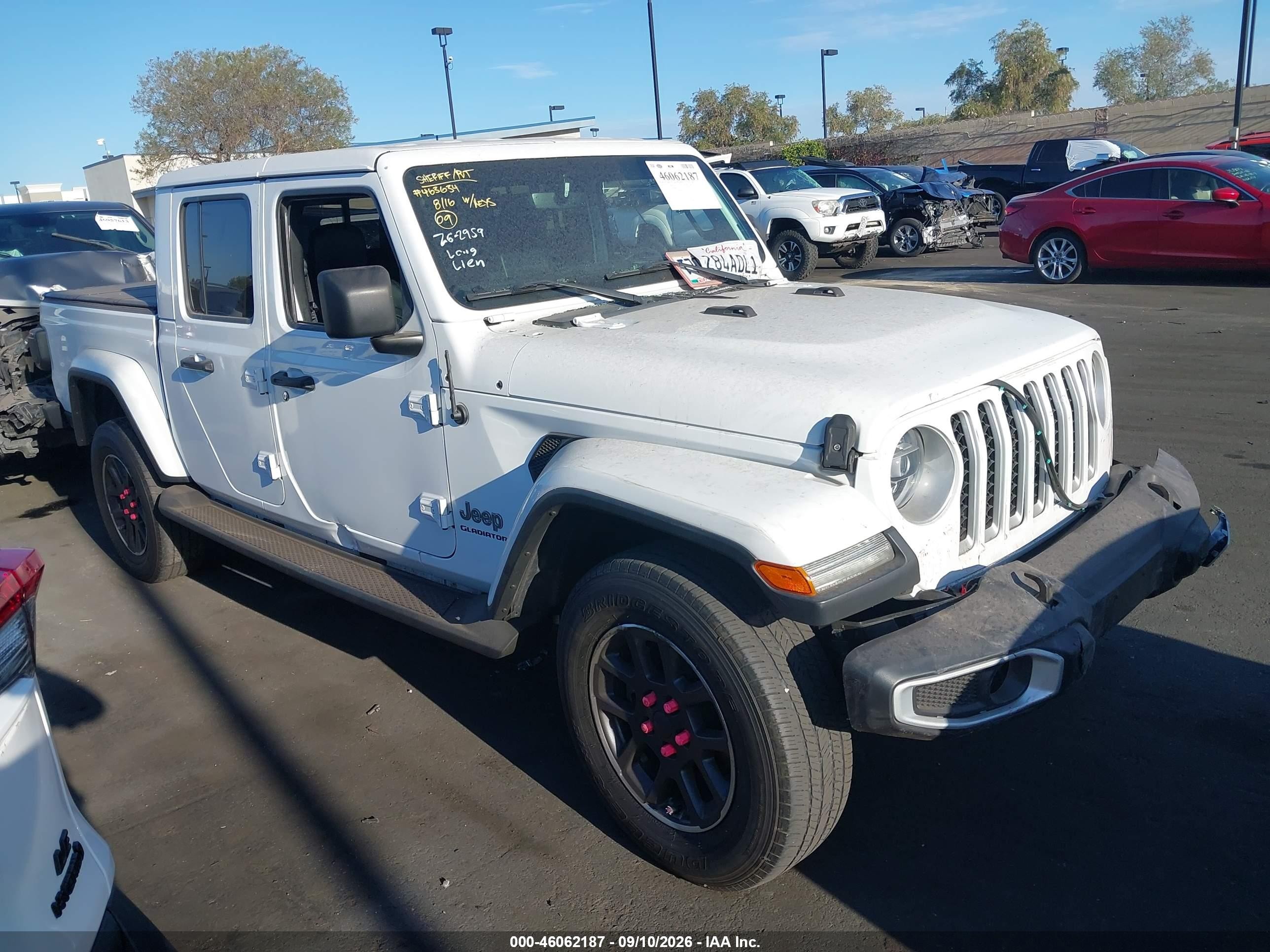 2020 Jeep Gladiator VIN 1C6HJTFG5LL138424 — IAAI salvage auction photo