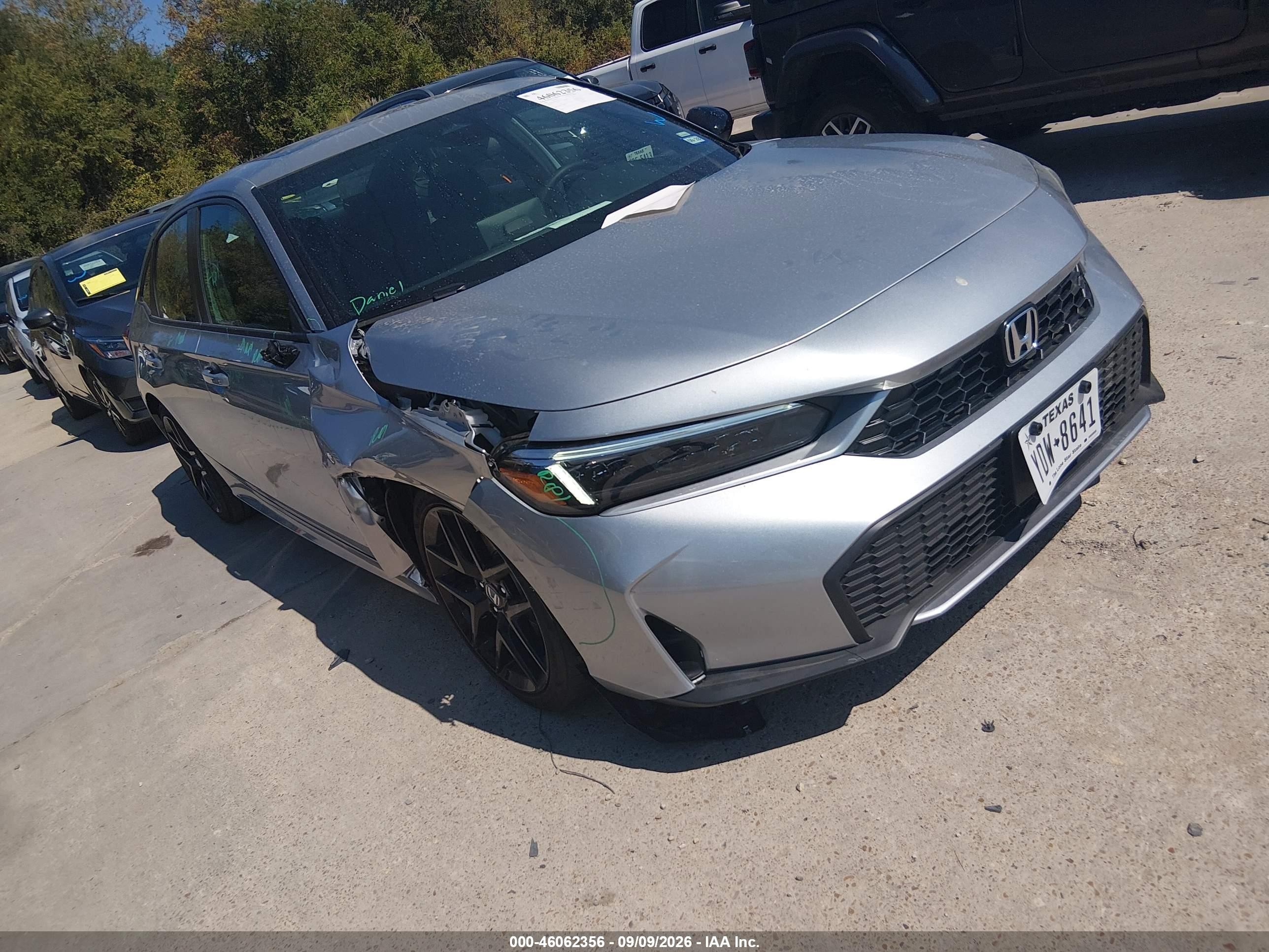 2026 Honda Civic Hybrid VIN 2HGFE4F85TH350774 — IAAI salvage auction photo