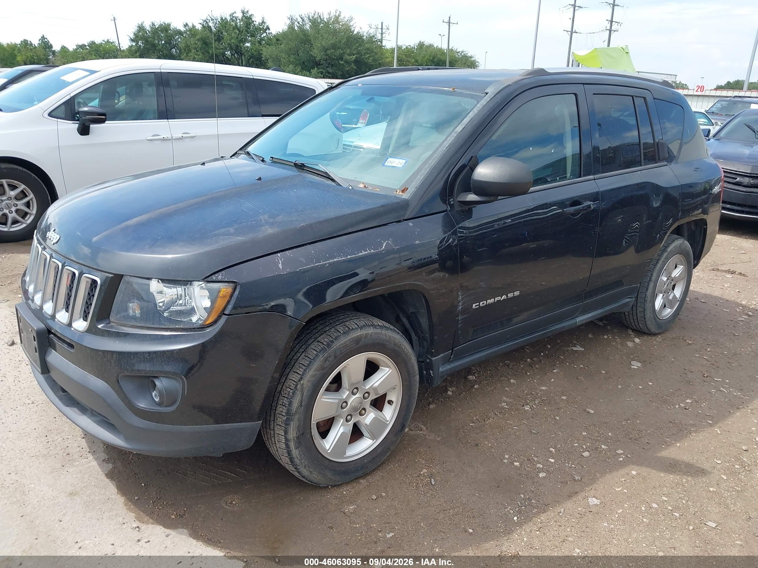 2014 Jeep Compass VIN 1C4NJCBA6ED777681 IAAI salvage auction — Normal Wear, Original (Texas), sold $975 on 2026-09-10 (photo 2)