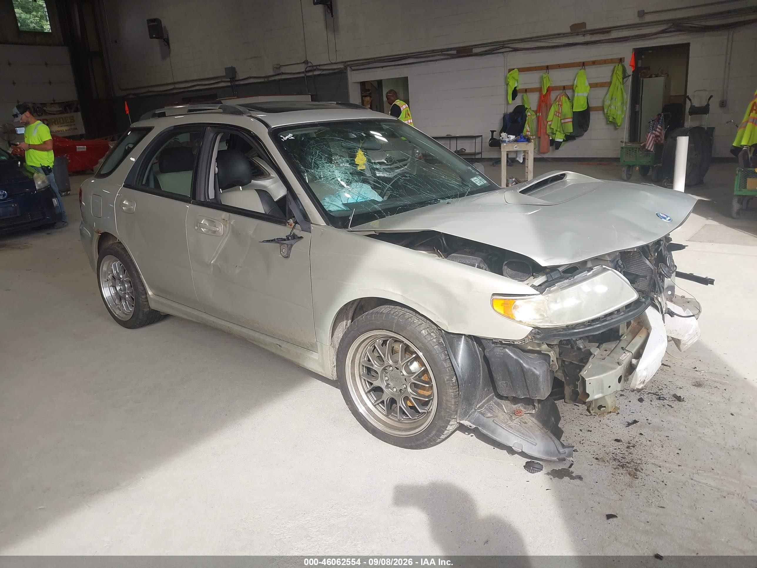 2005 Saab 9-2 VIN JF4GG22665G052716 IAAI salvage auction — Front End, Mv-907A (New York), sold $400 on 2026-10-07 (photo 1)