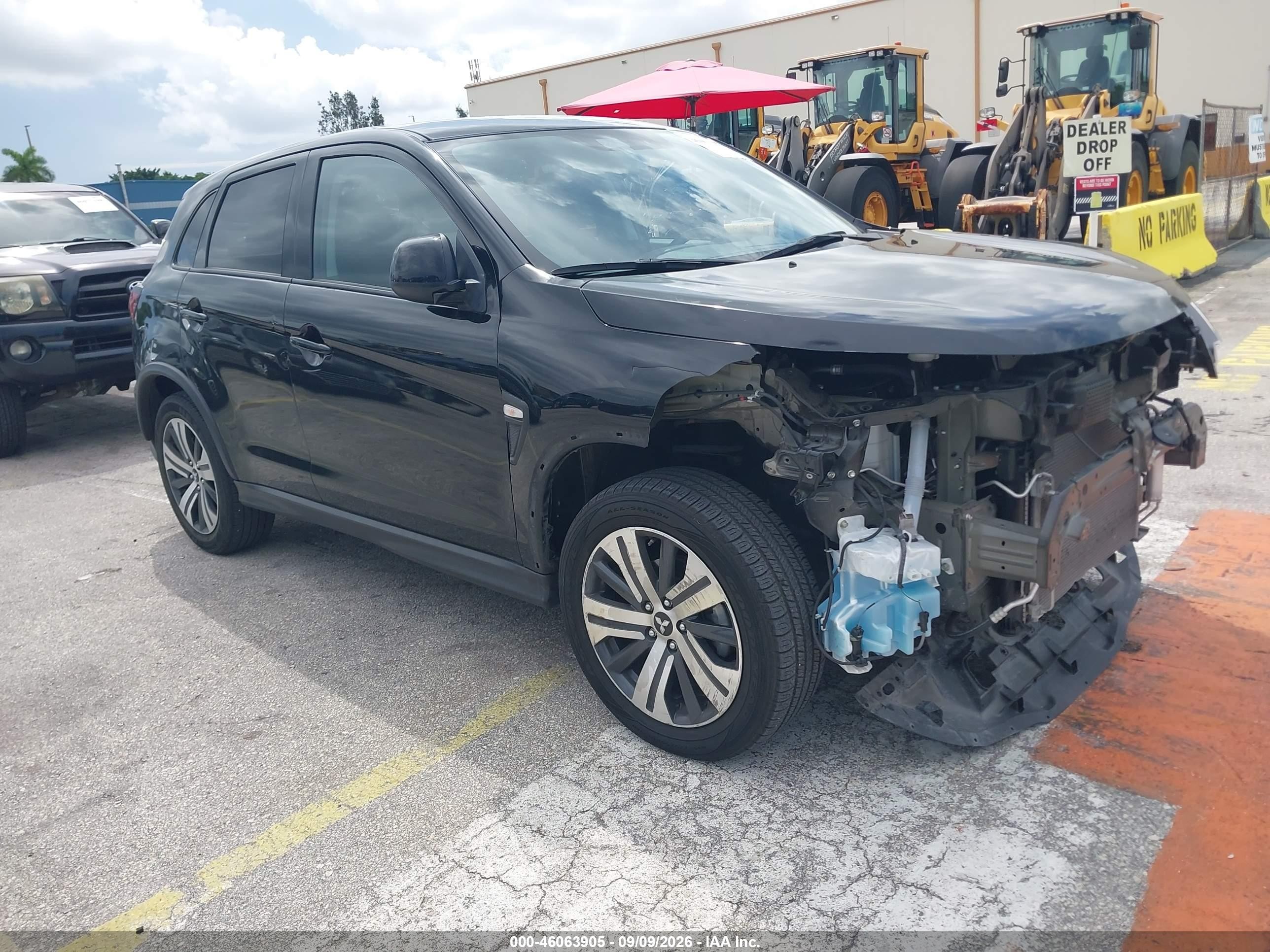 2024 Mitsubishi Outlander Sport VIN JA4ARUAU9RU020346 — IAAI salvage auction photo