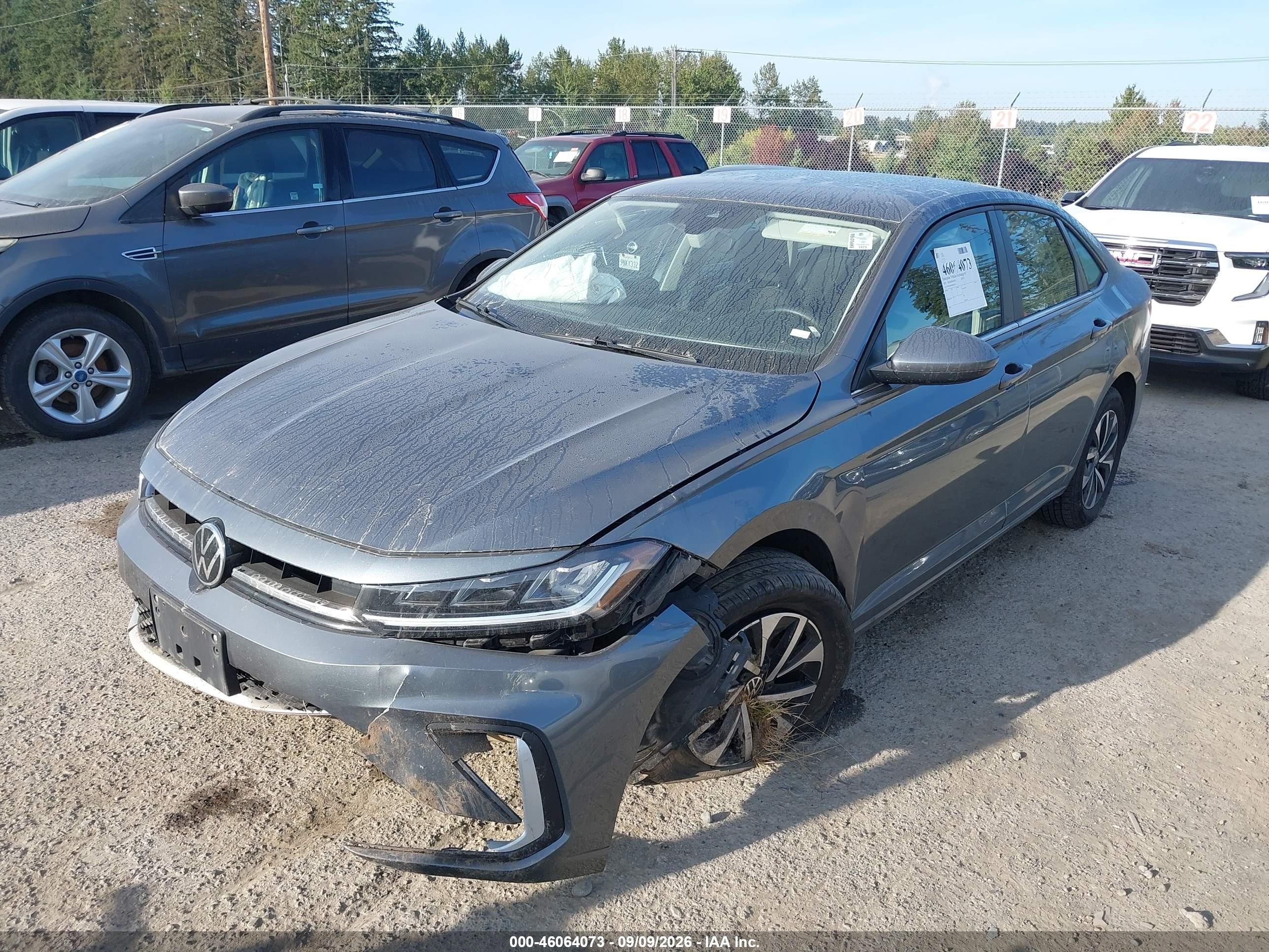 2025 Volkswagen Jetta VIN 3VW5X7BU8SM023307 IAAI salvage auction — Front End, Enterprise Veh. Bill Of Sale -Parts Only (Washington), sold $4,750 on 2026-09-14 (photo 2)