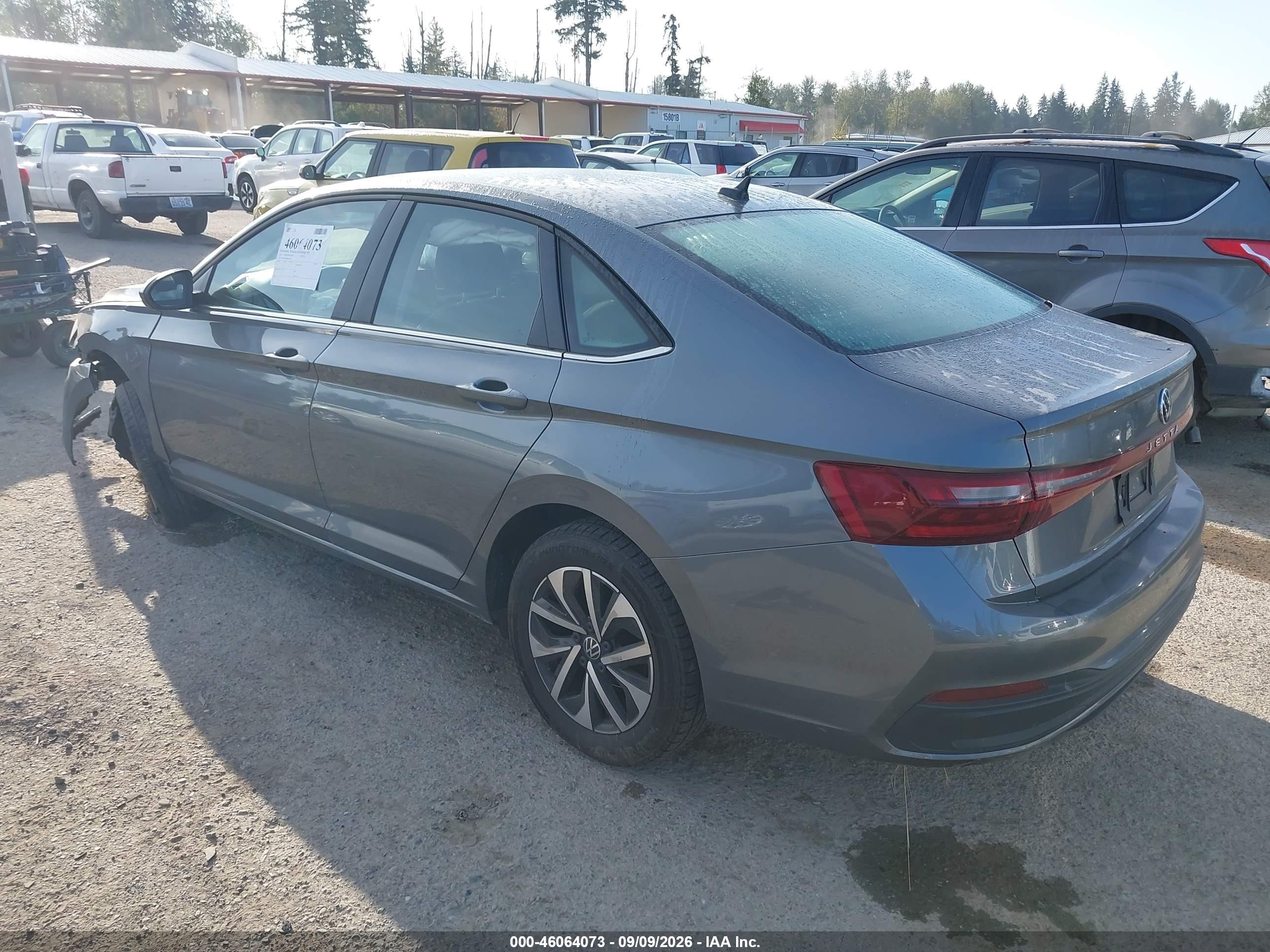 2025 Volkswagen Jetta VIN 3VW5X7BU8SM023307 IAAI salvage auction — Front End, Enterprise Veh. Bill Of Sale -Parts Only (Washington), sold $4,750 on 2026-09-14 (photo 3)