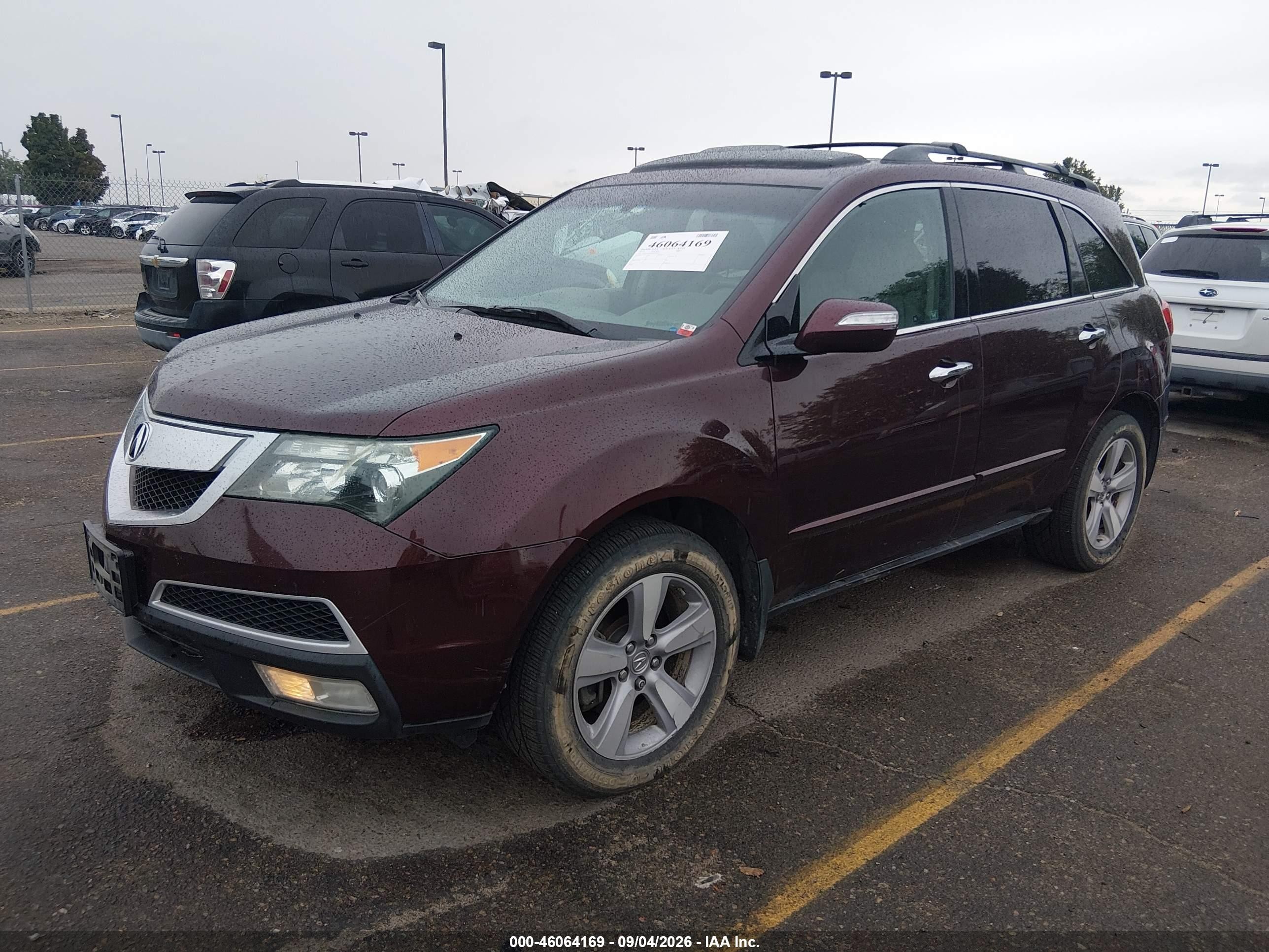 2011 Acura Mdx VIN 2HNYD2H63BH524022 IAAI salvage auction — Normal Wear, Clear (Idaho), sold $1,075 on 2026-09-23 (photo 2)