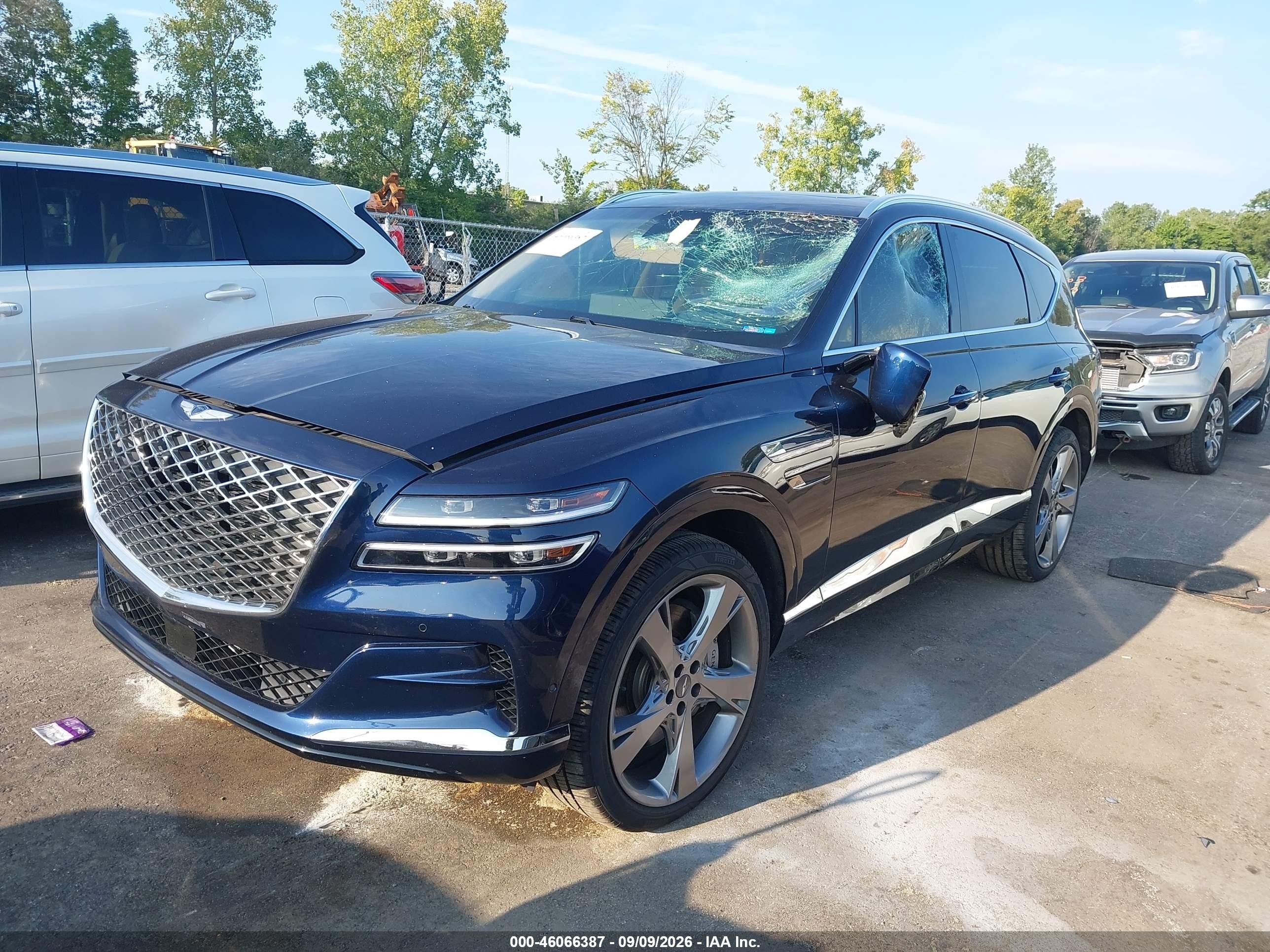 2023 Genesis GV80 VIN KMUHBDSB9PU112380 IAAI salvage auction — Front End, Salvage (Ohio), sold $17,000 on 2026-09-14 (photo 2)